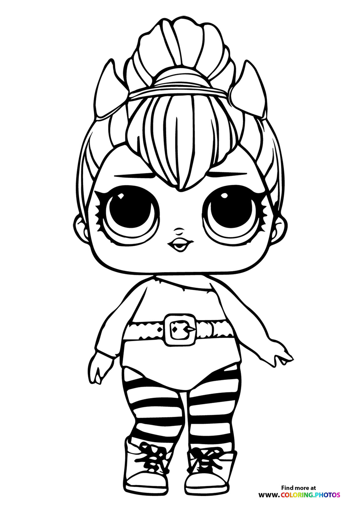 fashion doll lol omg coloring pages printable jpg