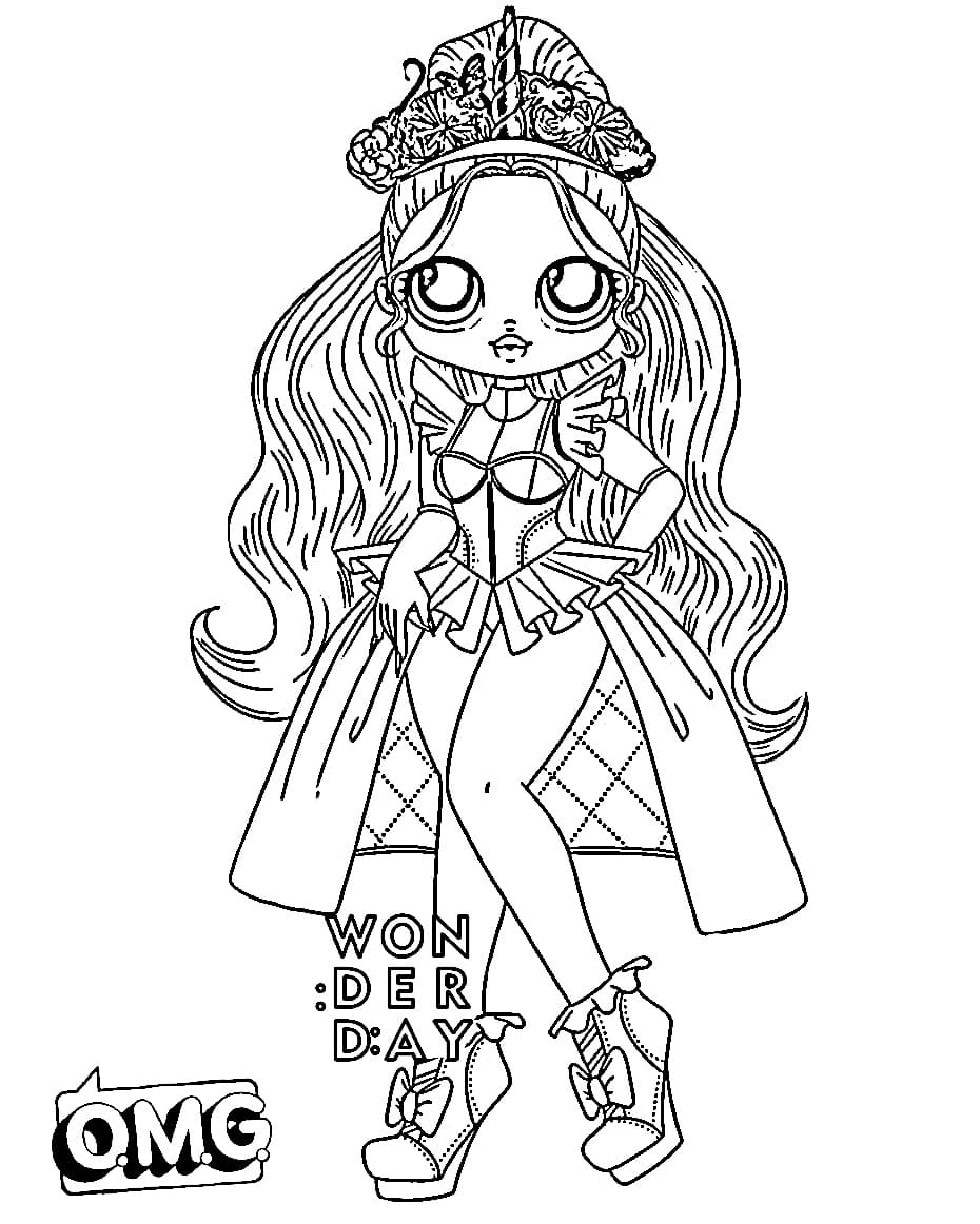 190+ Fashion Doll LOL OMG Coloring Pages Printable 4