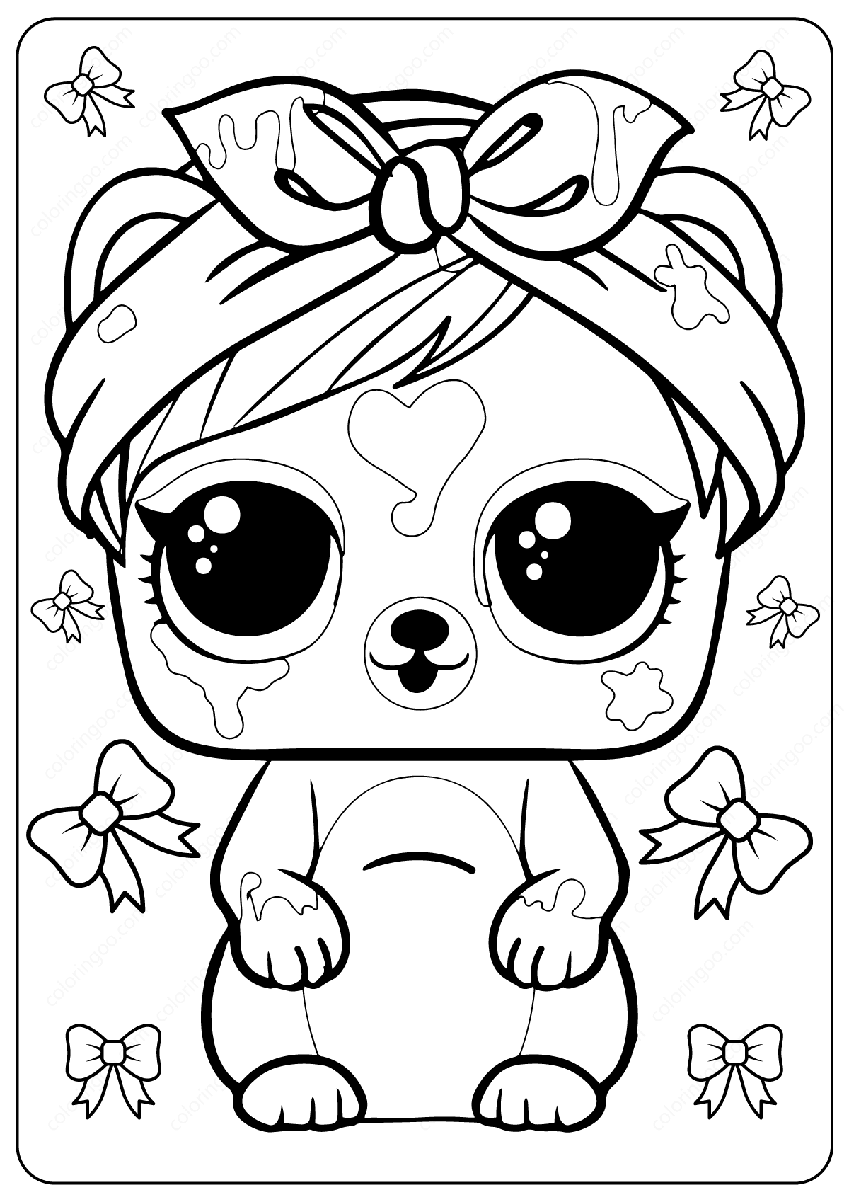 190+ Fashion Doll LOL OMG Coloring Pages Printable 41