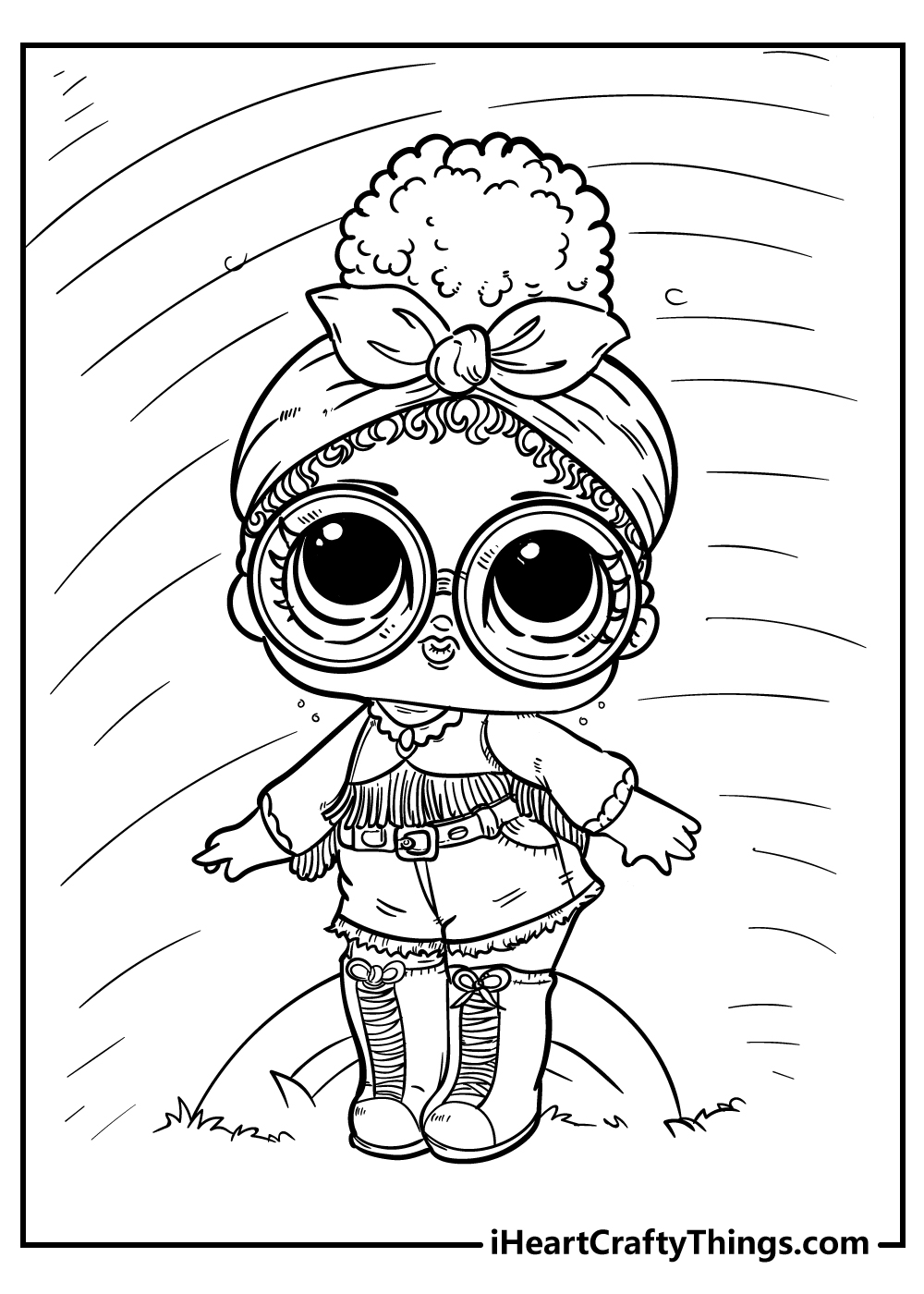 190+ Fashion Doll LOL OMG Coloring Pages Printable 42