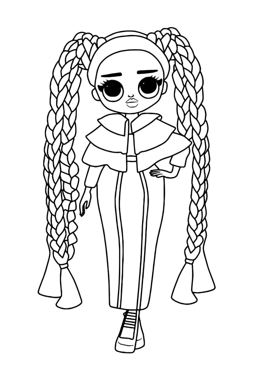 fashion doll lol omg coloring pages printable jpg