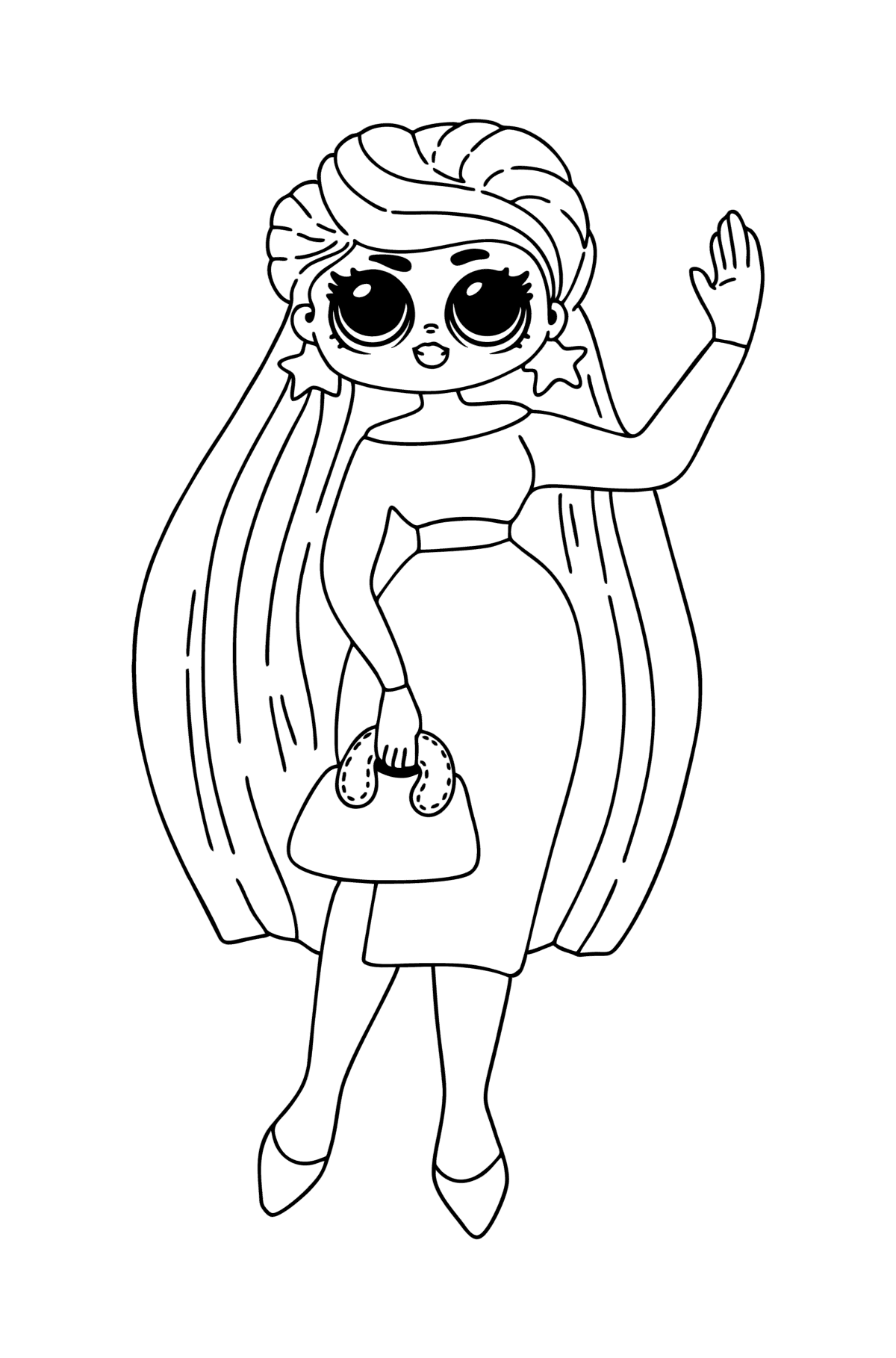 190+ Fashion Doll LOL OMG Coloring Pages Printable 48