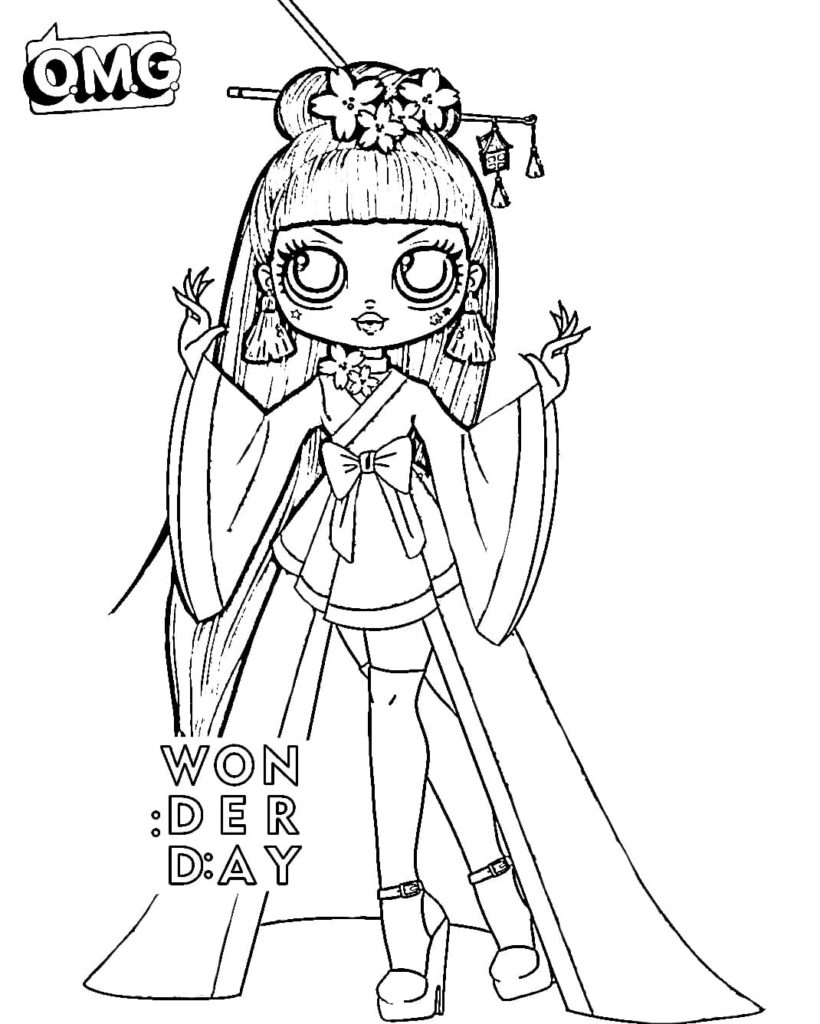 190+ Fashion Doll LOL OMG Coloring Pages Printable 54