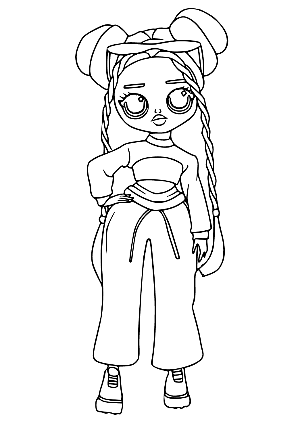 fashion doll lol omg coloring pages printable jpg