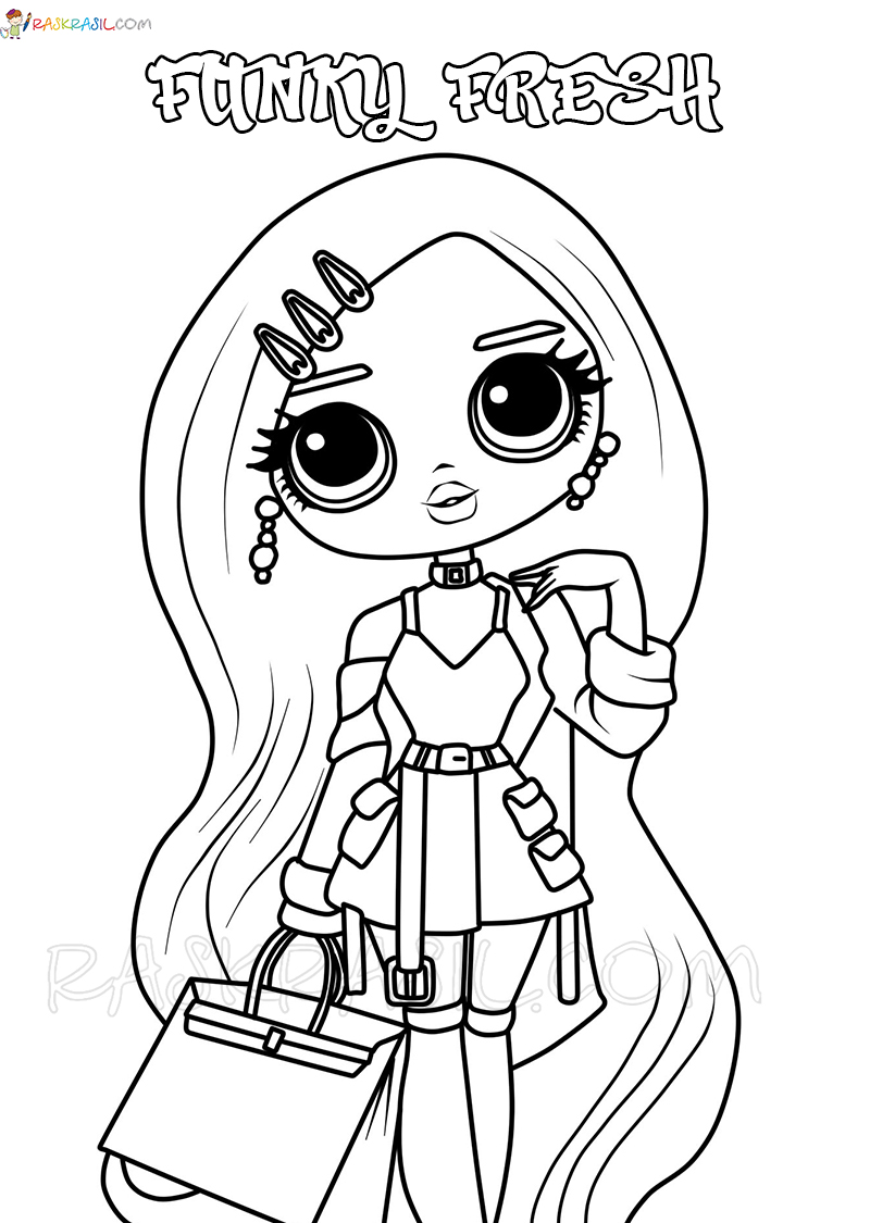 190+ Fashion Doll LOL OMG Coloring Pages Printable 59