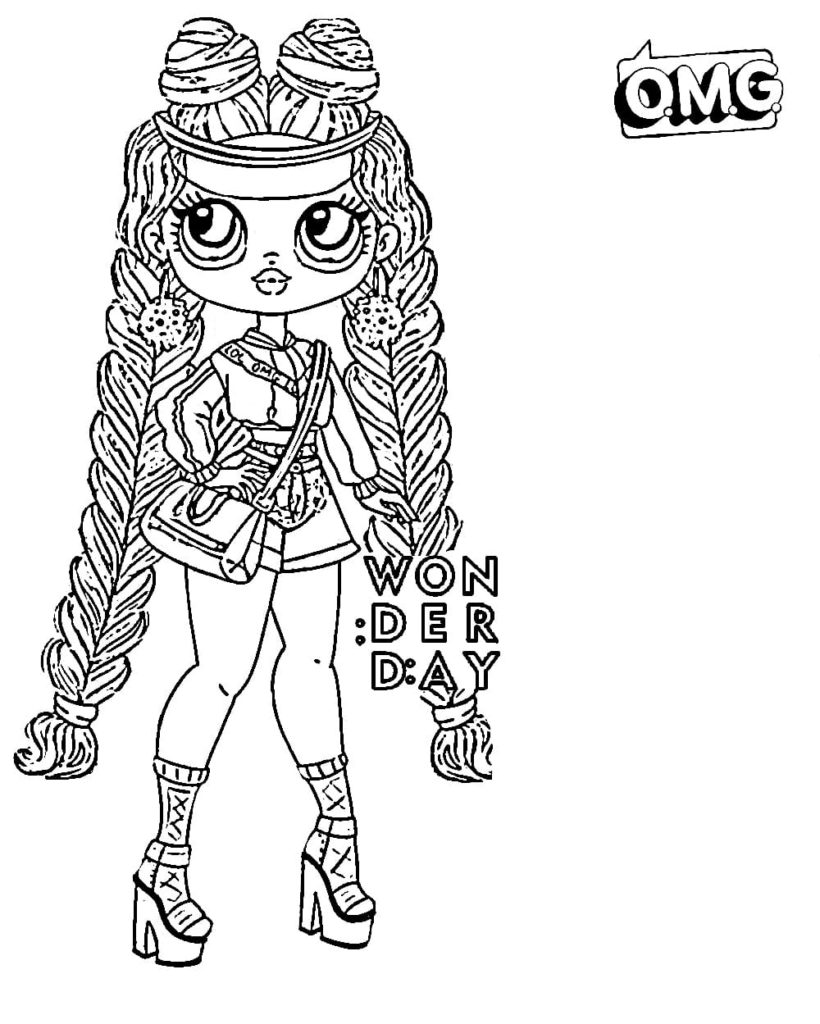 190+ Fashion Doll LOL OMG Coloring Pages Printable 67