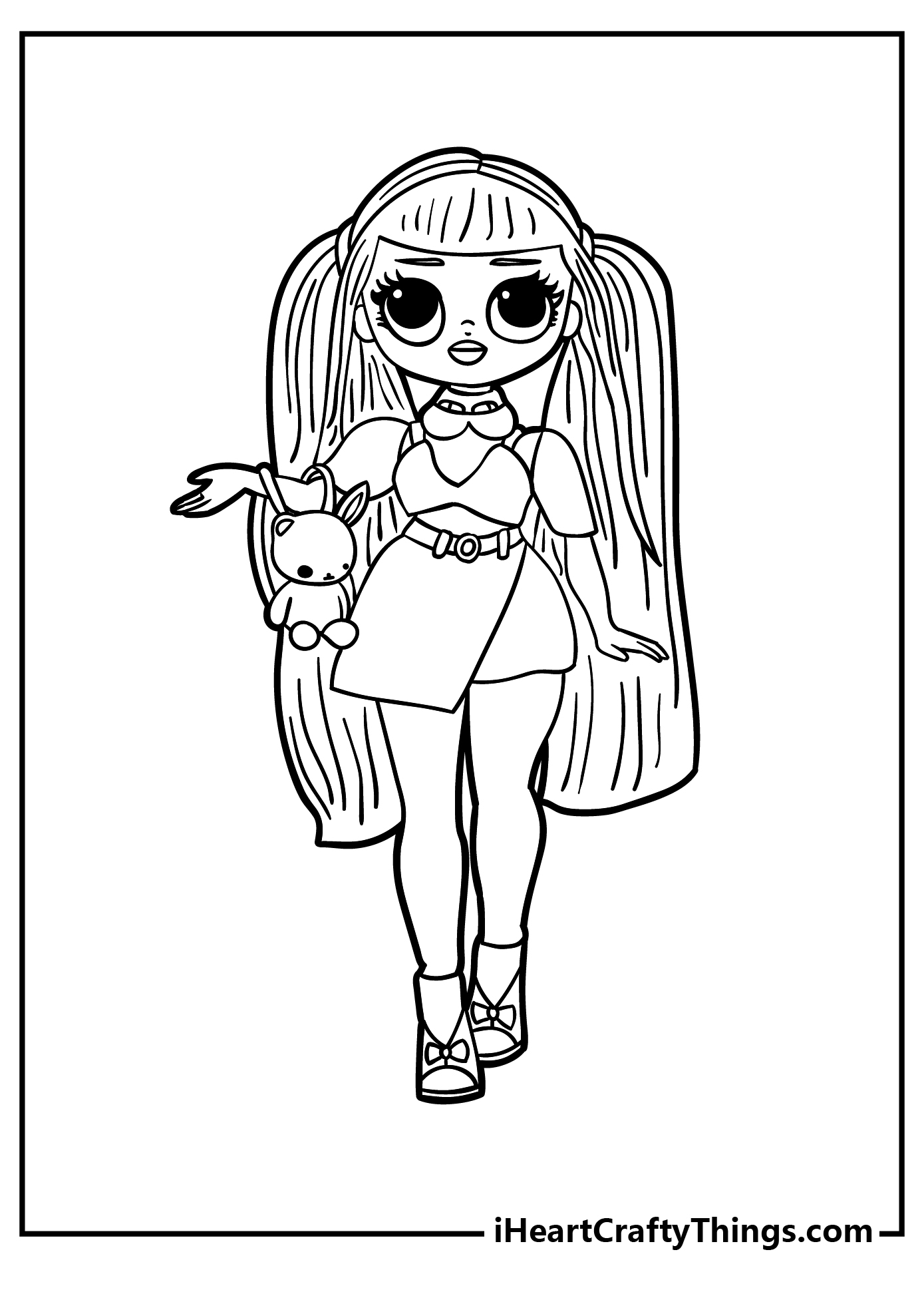 190+ Fashion Doll LOL OMG Coloring Pages Printable 7