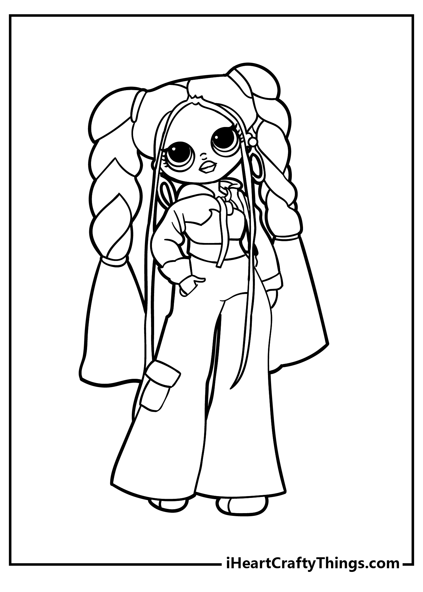 fashion doll lol omg coloring pages printable jpg