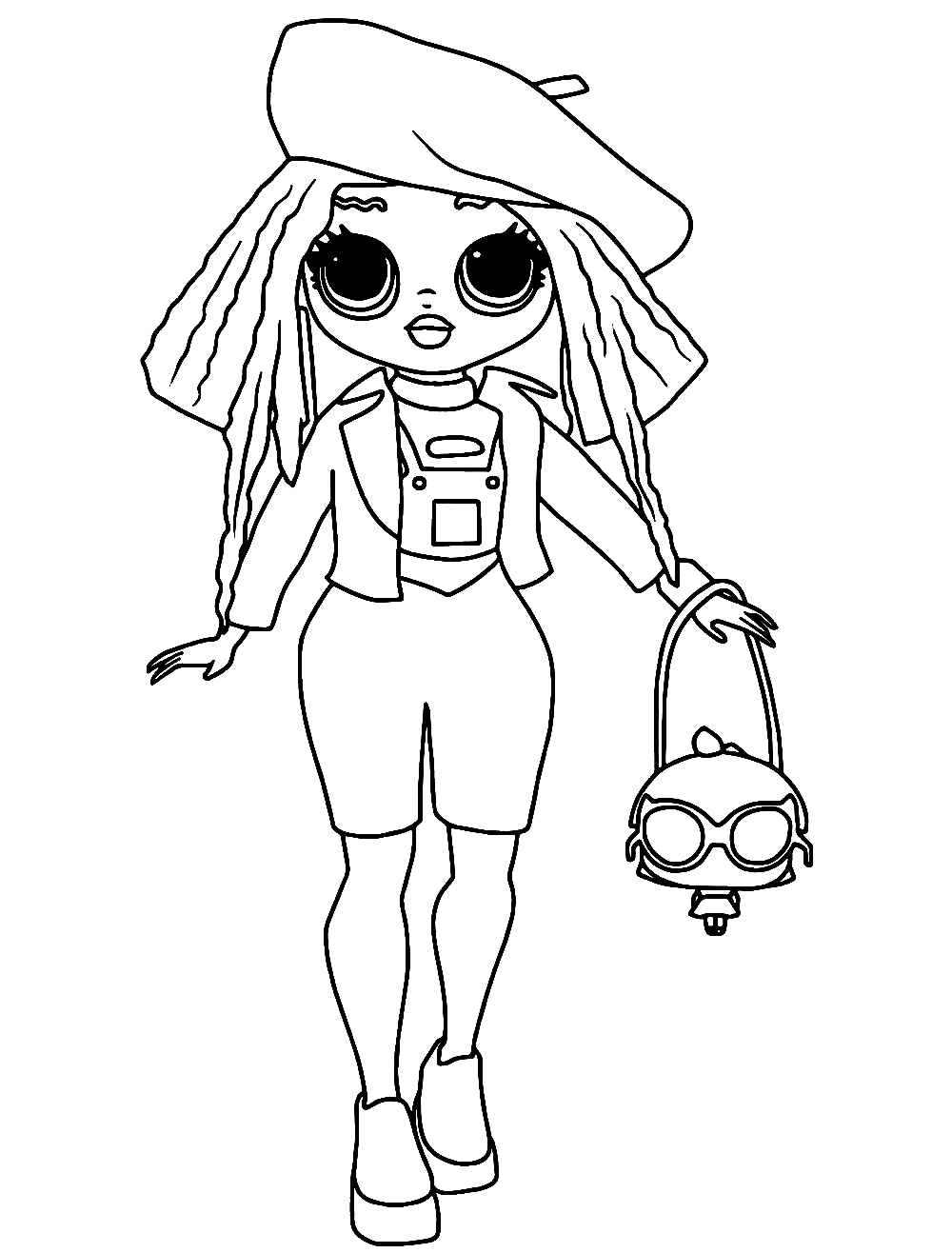 fashion doll lol omg coloring pages printable jpg