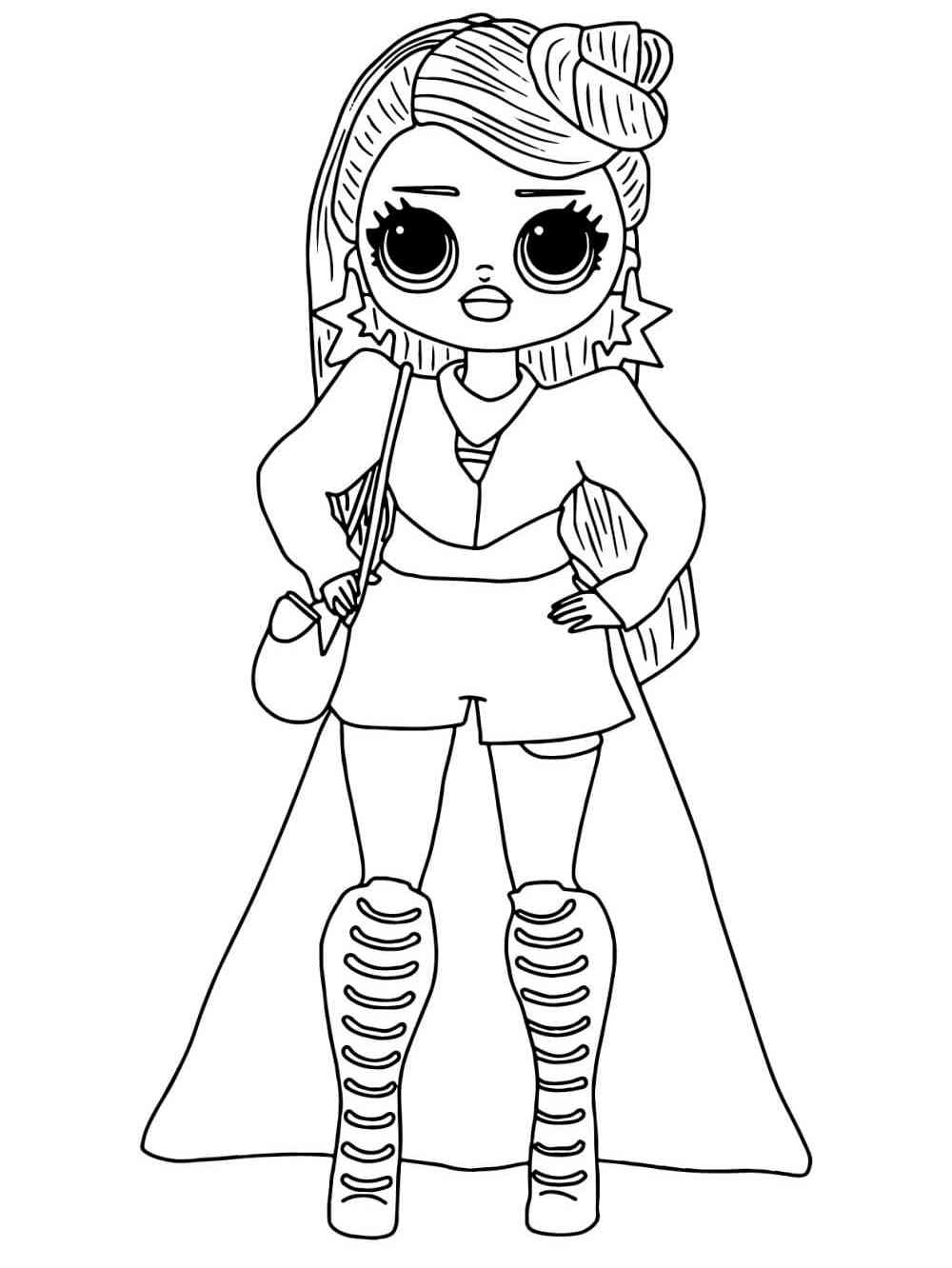 190+ Fashion Doll LOL OMG Coloring Pages Printable 79