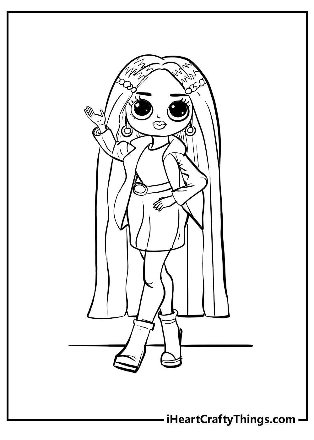 190+ Fashion Doll LOL OMG Coloring Pages Printable 83