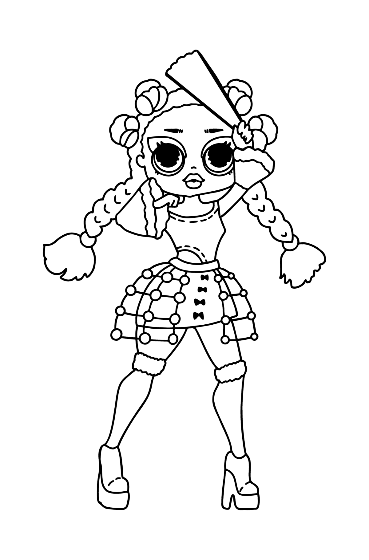 fashion doll lol omg coloring pages printable jpg