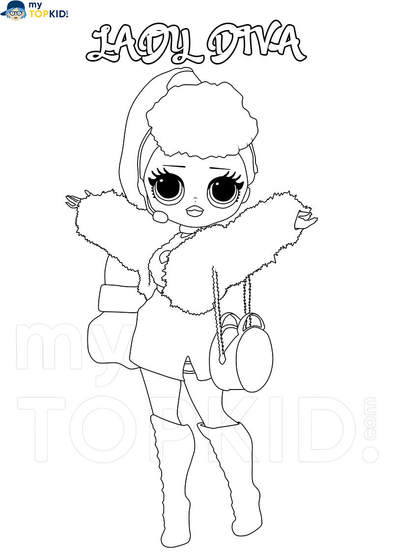 fashion doll lol omg coloring pages printable jpg