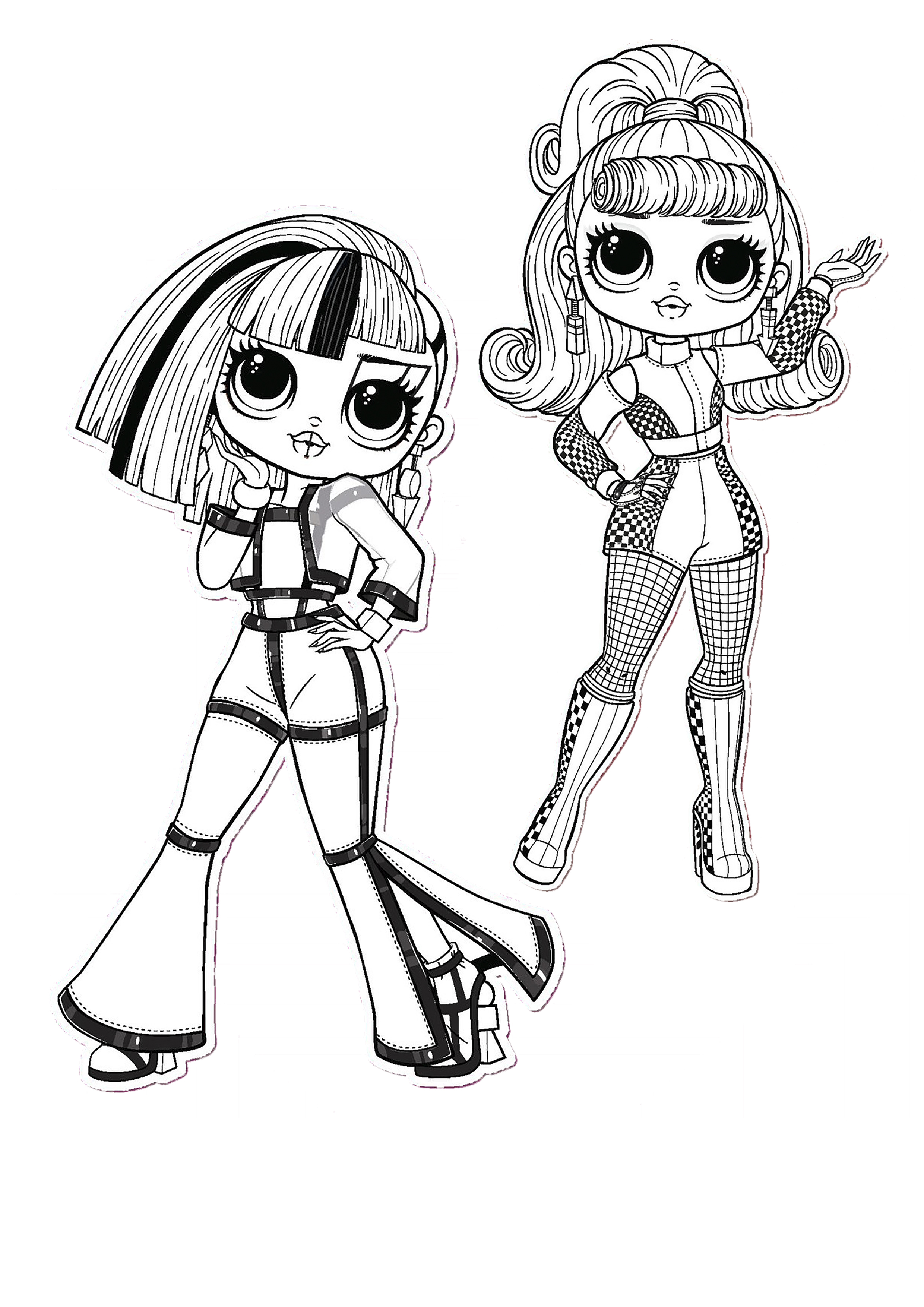 190+ Fashion Doll LOL OMG Coloring Pages Printable 9