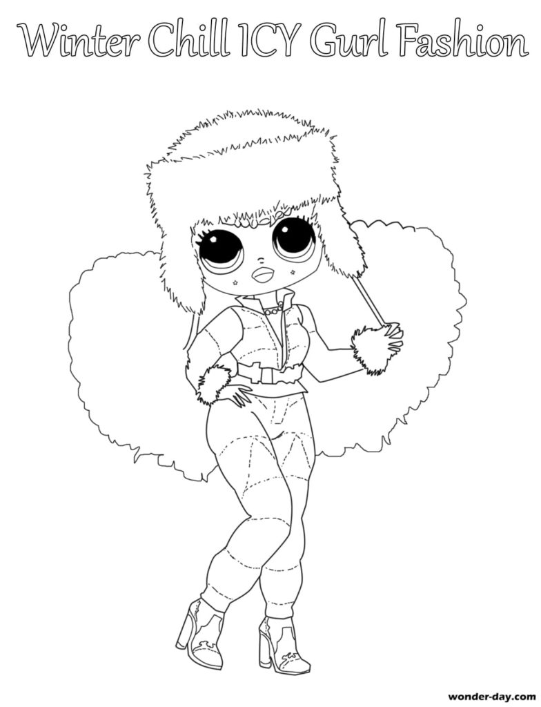 fashion doll lol omg coloring pages printable jpg