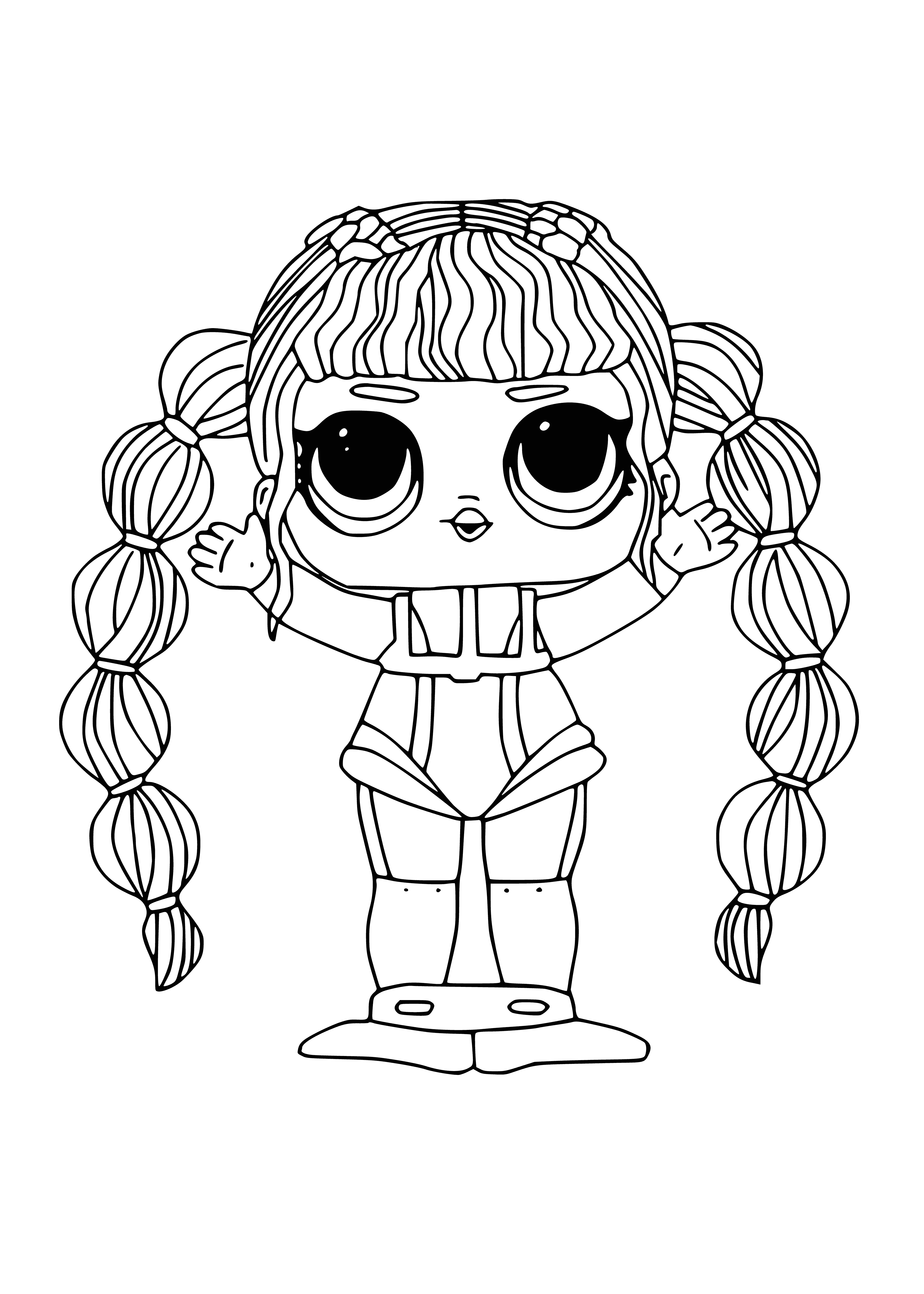 fashion doll lol omg coloring pages printable jpg