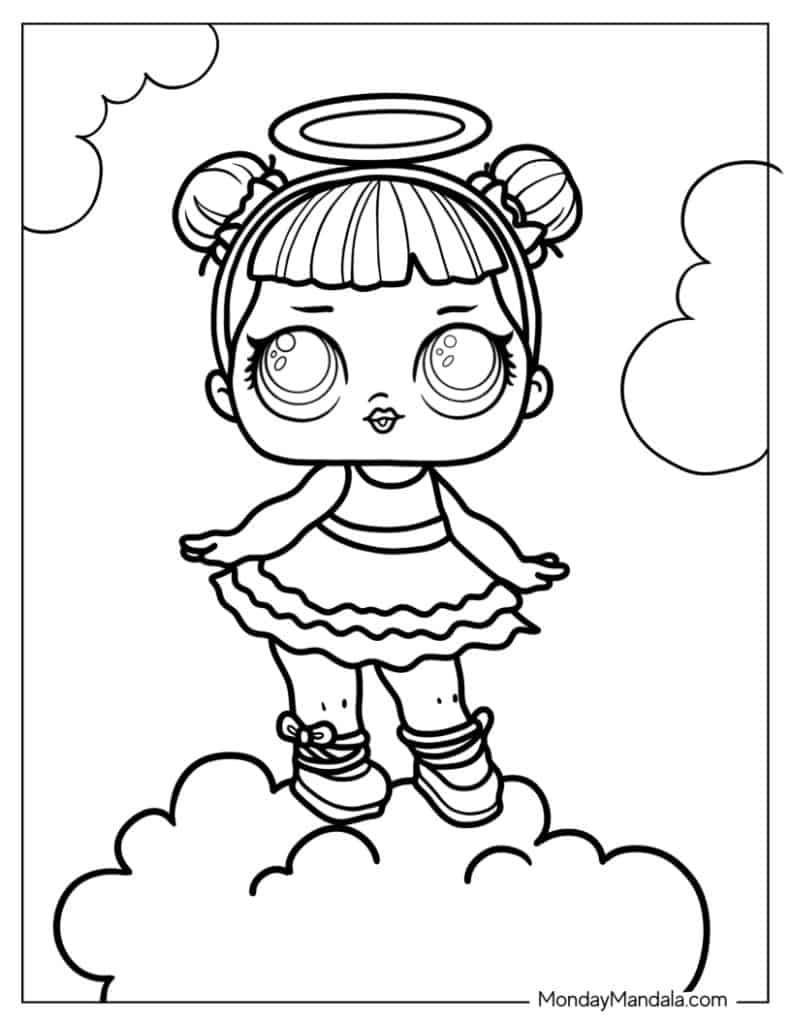 190+ Fashion Doll LOL OMG Coloring Pages Printable 94