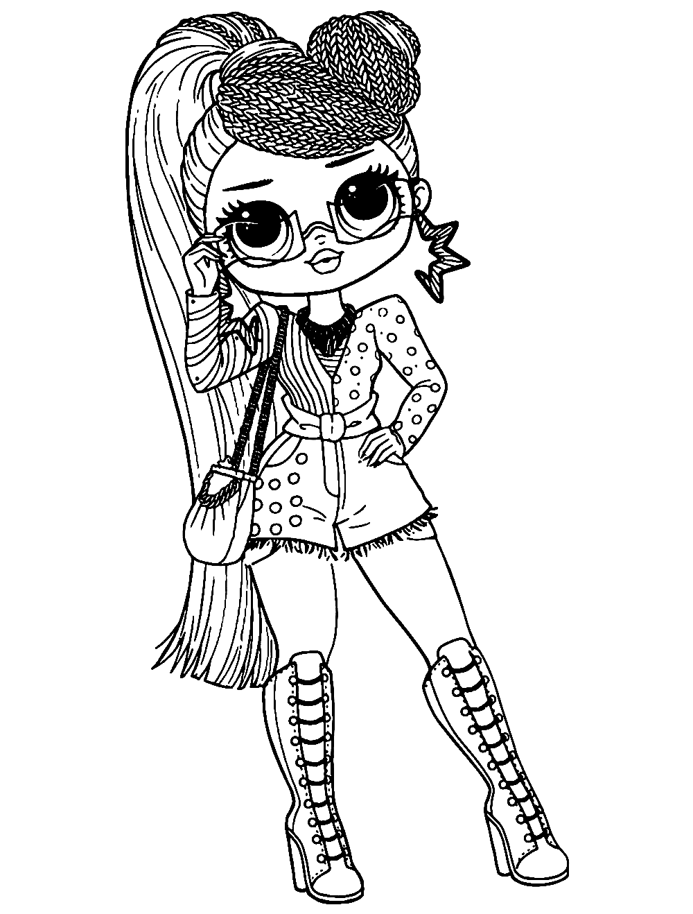 190+ Fashion Doll LOL OMG Coloring Pages Printable 97