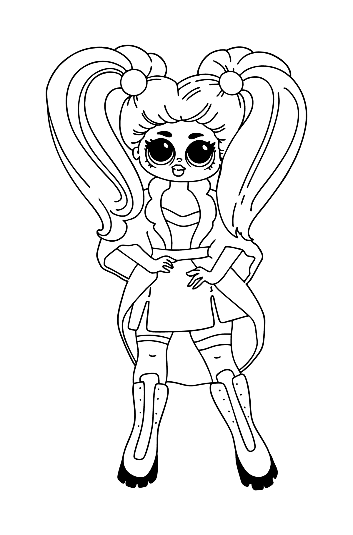 190+ Fashion Doll LOL OMG Coloring Pages Printable 99