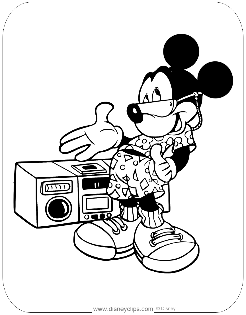 1980's Coloring Pages Printable 20