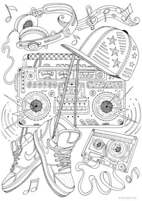 1980's Coloring Pages Printable 4