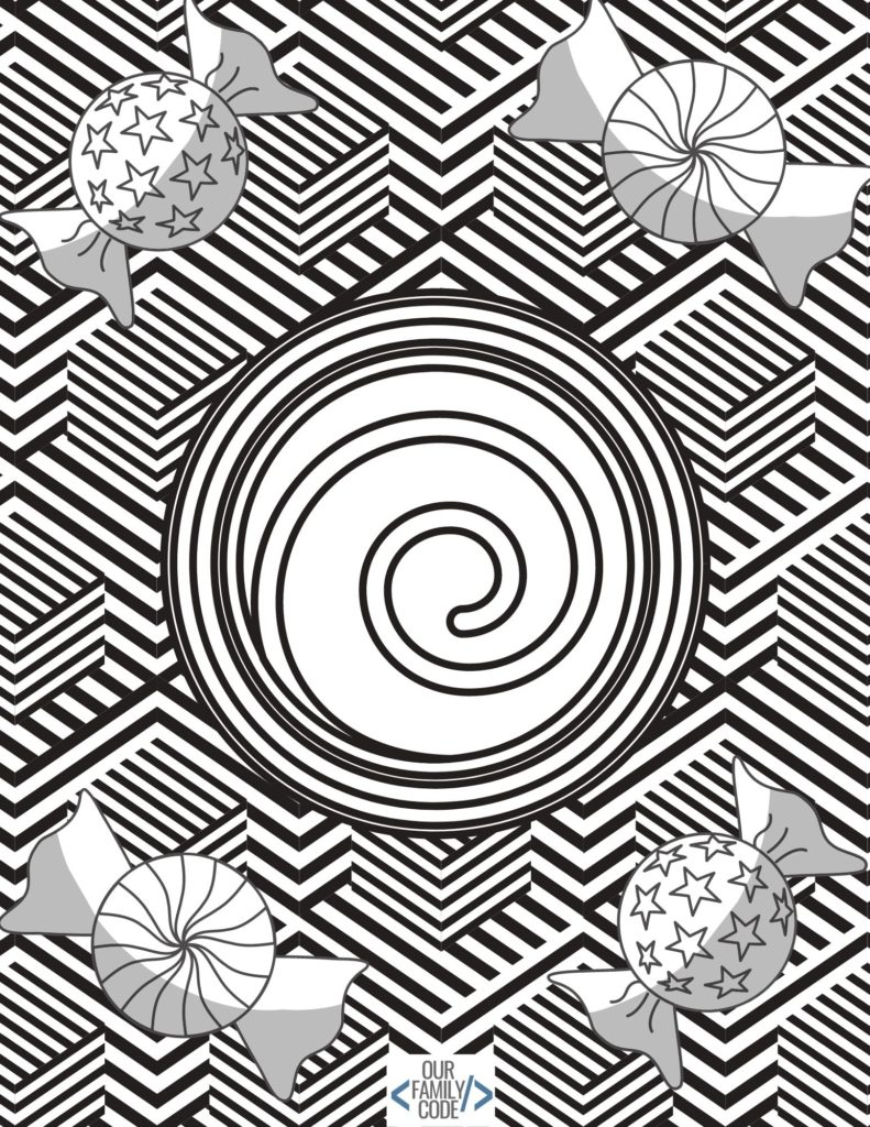 199+ 3D Optical Illusion Coloring Pages Printable 16