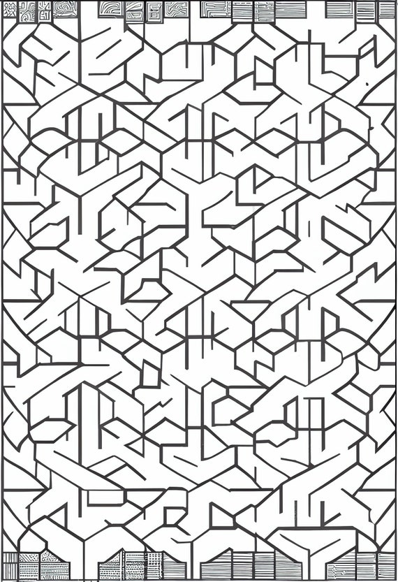 199+ 3D Optical Illusion Coloring Pages Printable 27