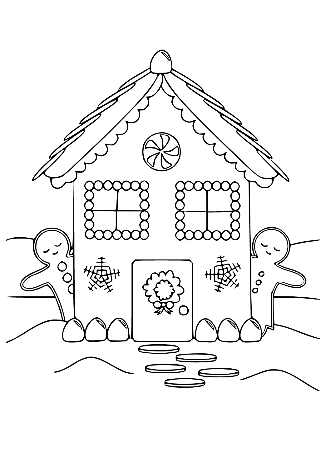 200 Gingerbread House Coloring Pages: Sweet Holiday Coloring 109