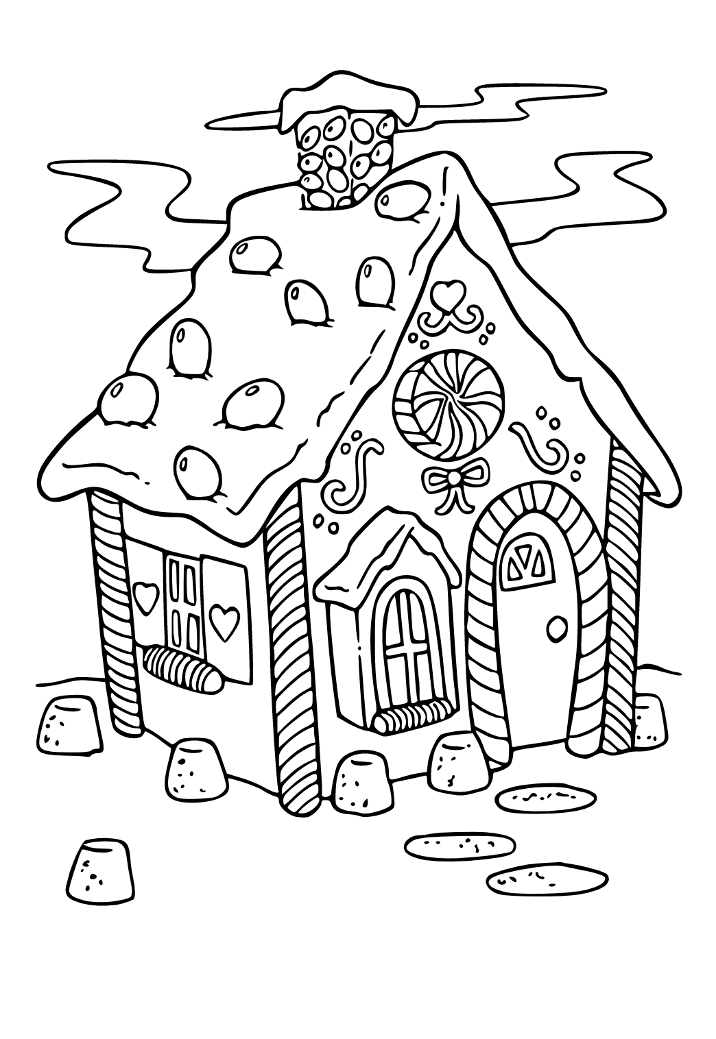 200 Gingerbread House Coloring Pages: Sweet Holiday Coloring 110