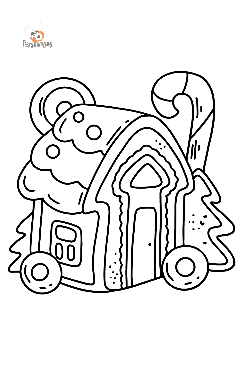 200 Gingerbread House Coloring Pages: Sweet Holiday Coloring 121