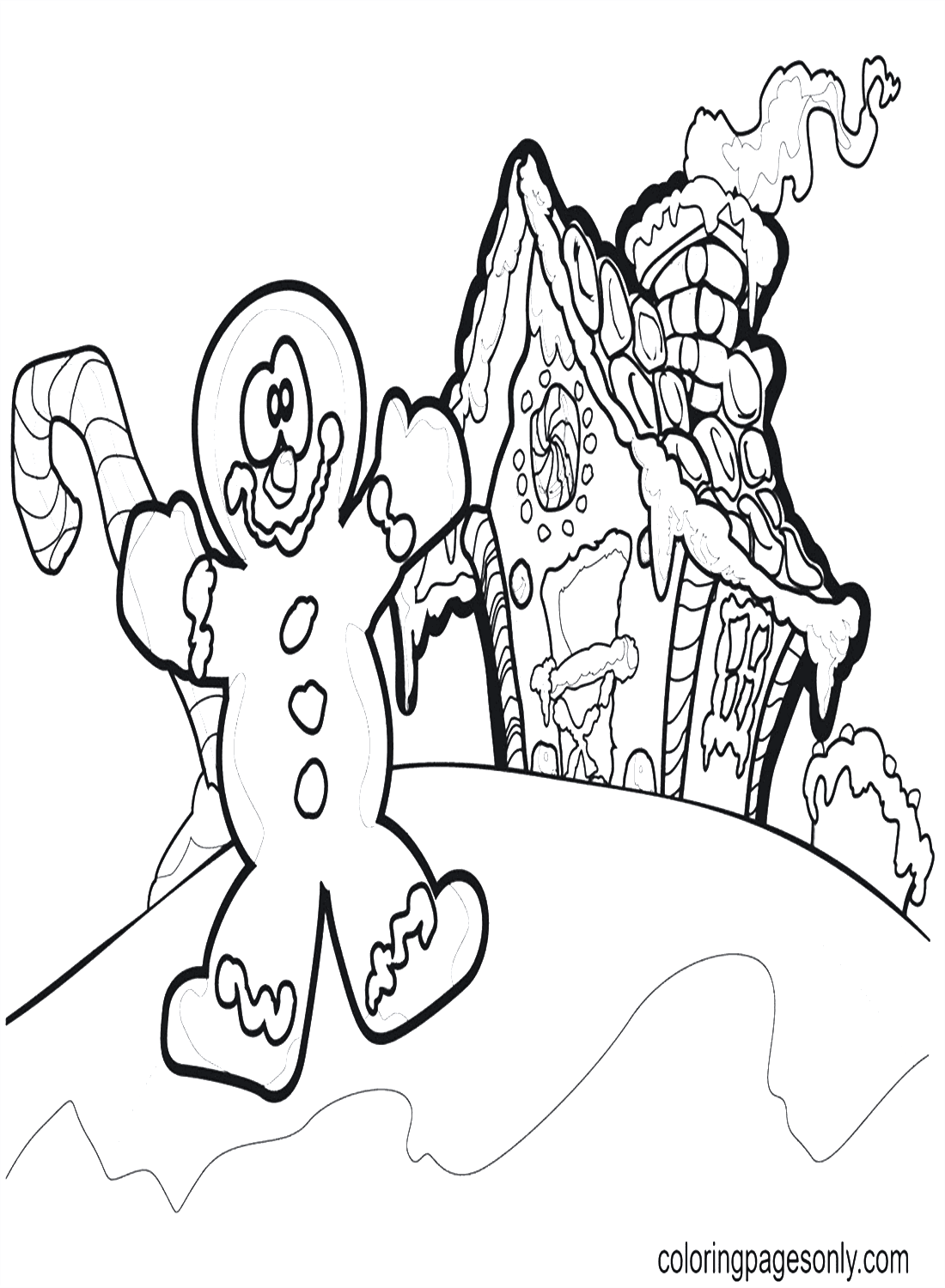 200 Gingerbread House Coloring Pages: Sweet Holiday Coloring 125