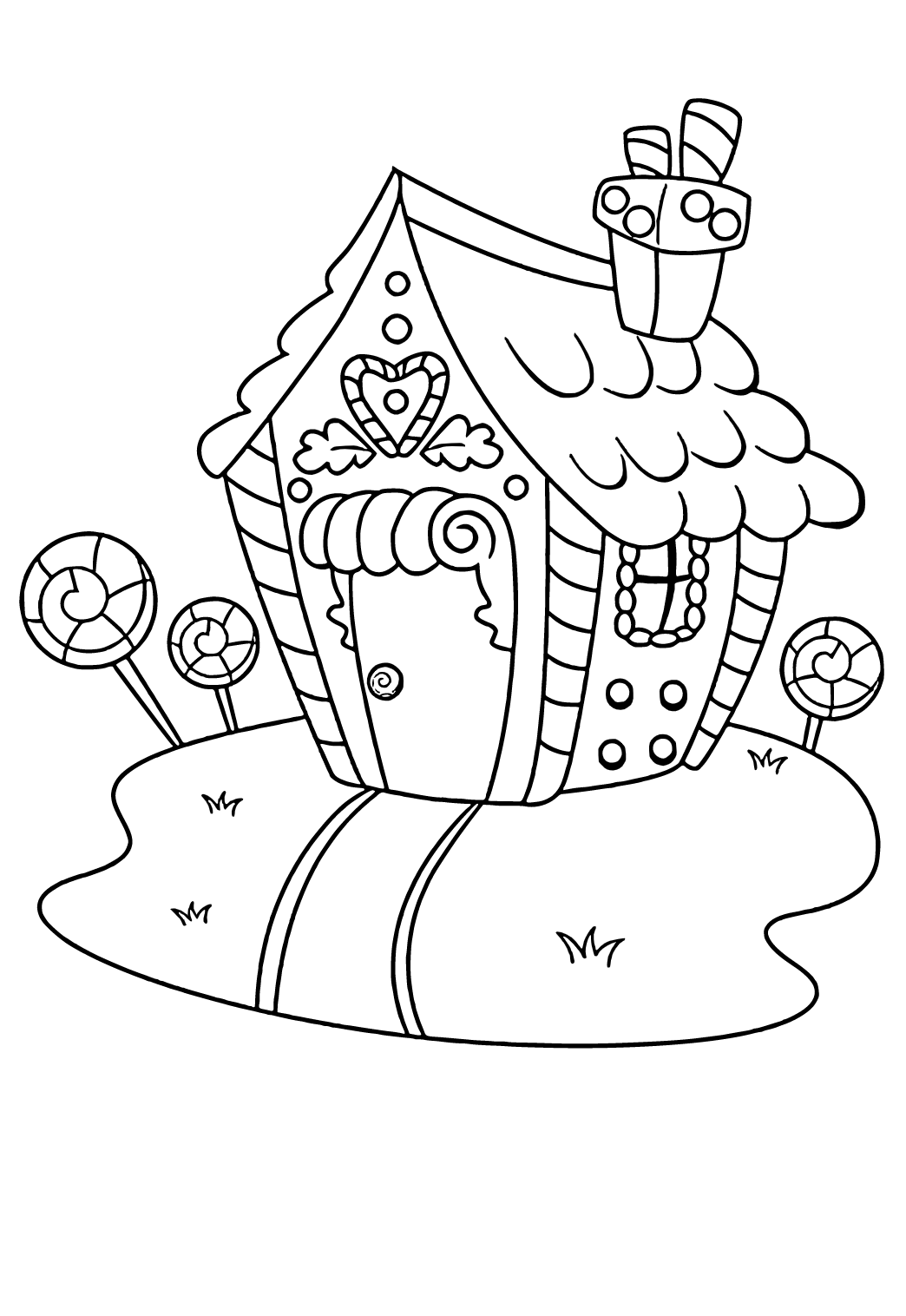 200 Gingerbread House Coloring Pages: Sweet Holiday Coloring 135