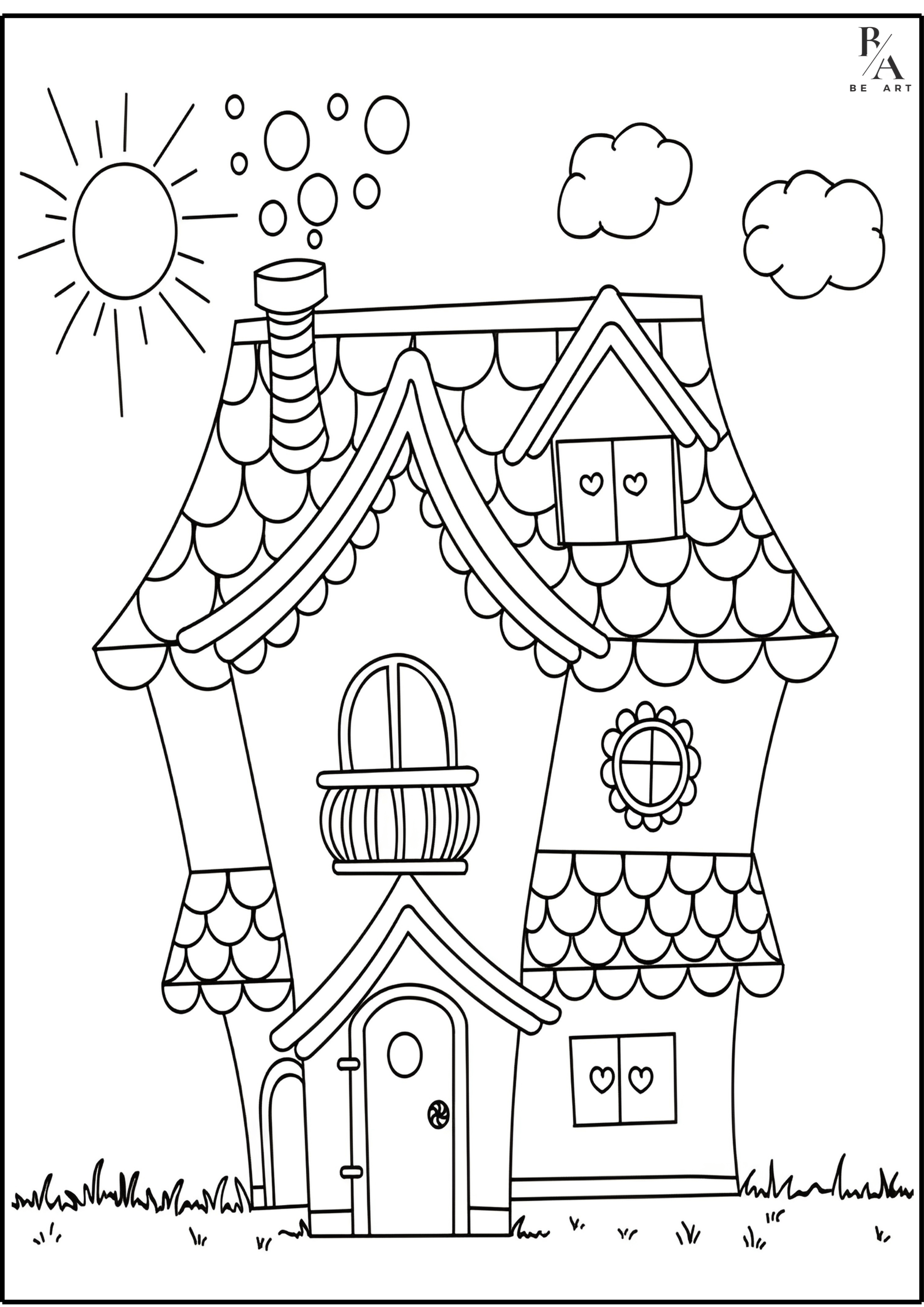 200 Gingerbread House Coloring Pages: Sweet Holiday Coloring 164