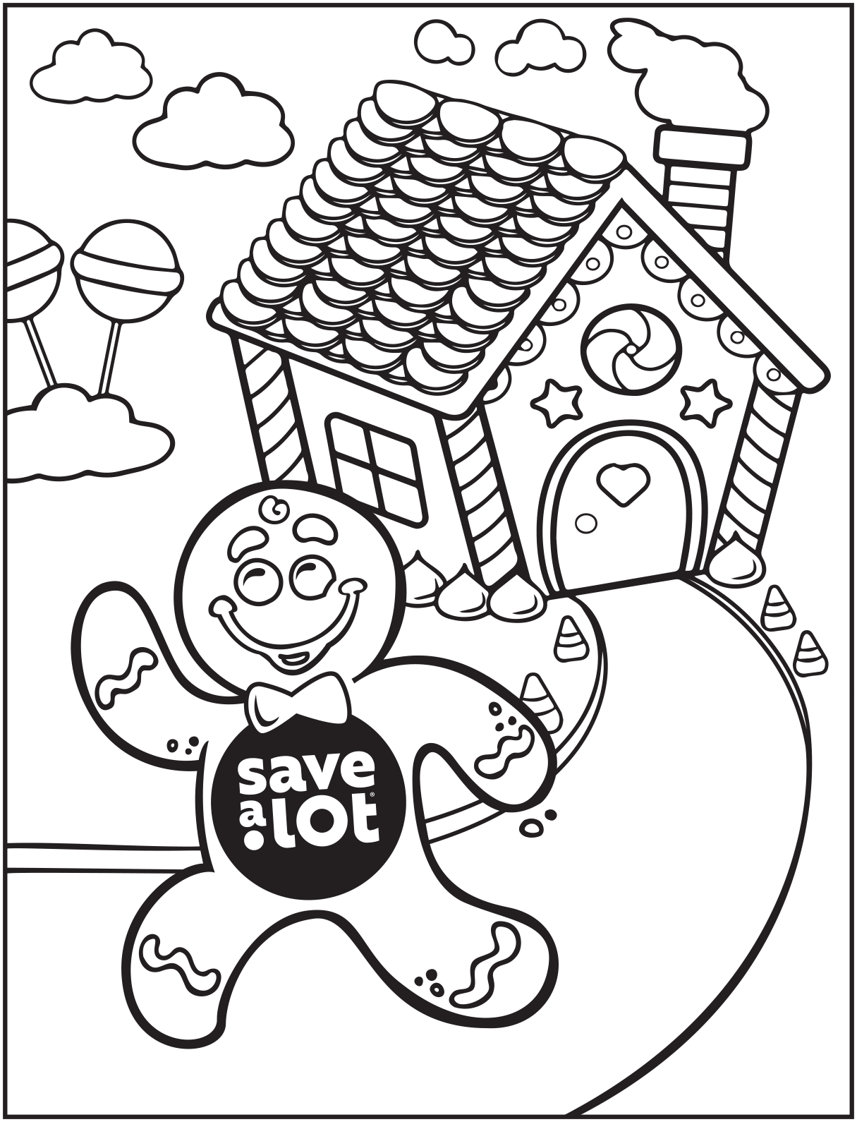 200 Gingerbread House Coloring Pages: Sweet Holiday Coloring 22