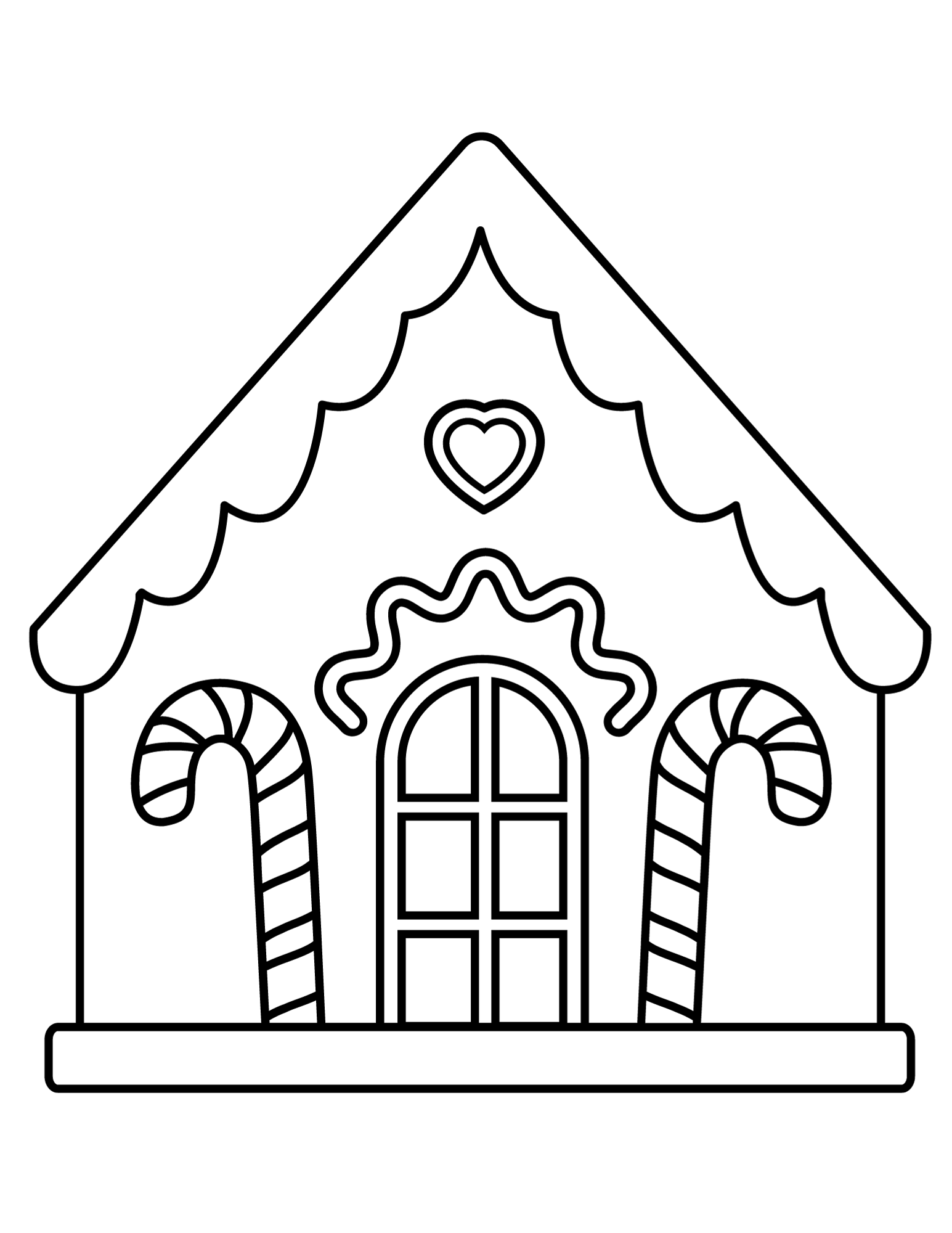 200 Gingerbread House Coloring Pages: Sweet Holiday Coloring 32