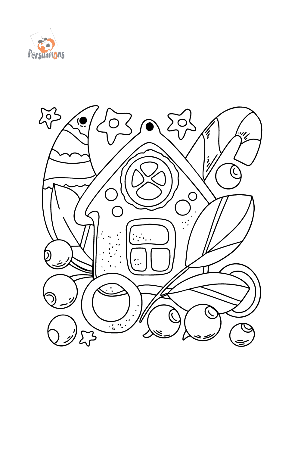 200 Gingerbread House Coloring Pages: Sweet Holiday Coloring 36