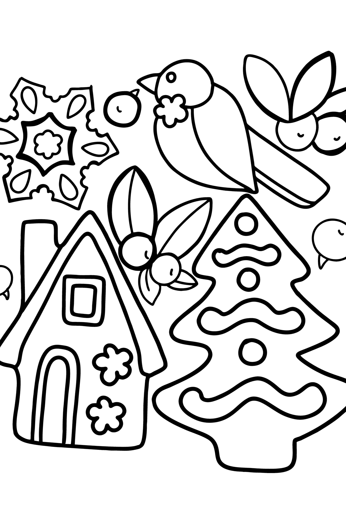 200 Gingerbread House Coloring Pages: Sweet Holiday Coloring 74