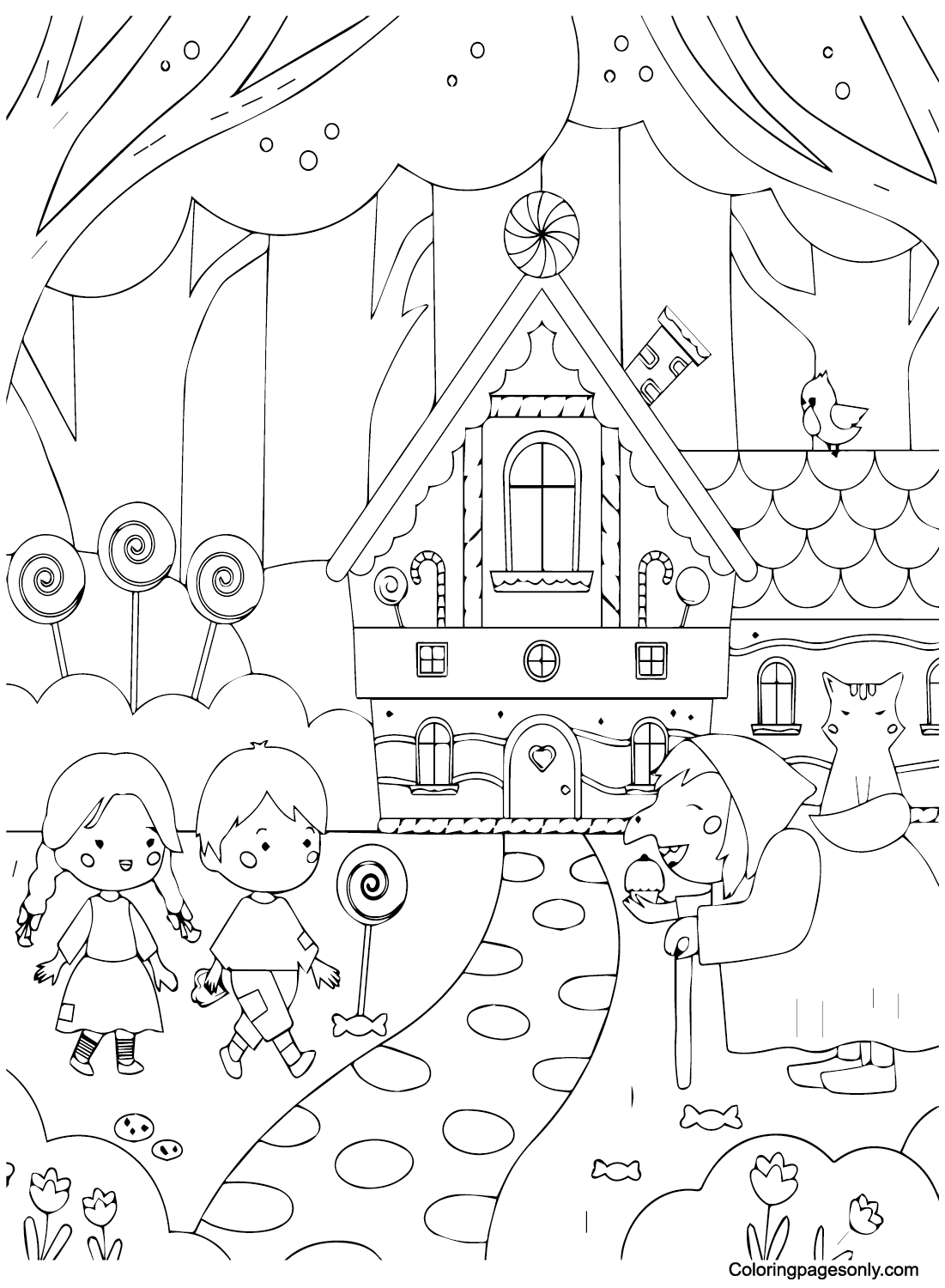 200 Gingerbread House Coloring Pages: Sweet Holiday Coloring 85