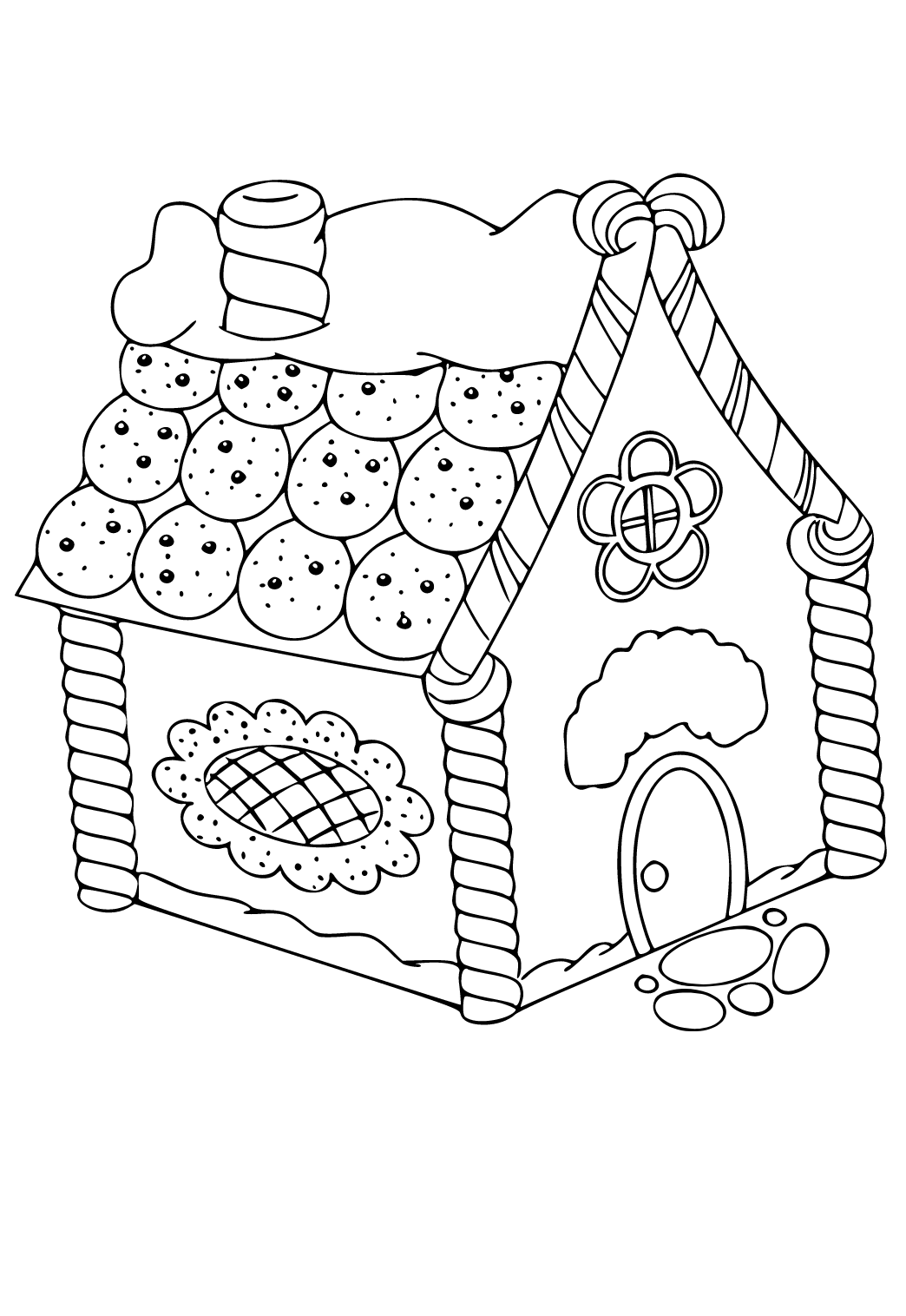 200 Gingerbread House Coloring Pages: Sweet Holiday Coloring 88