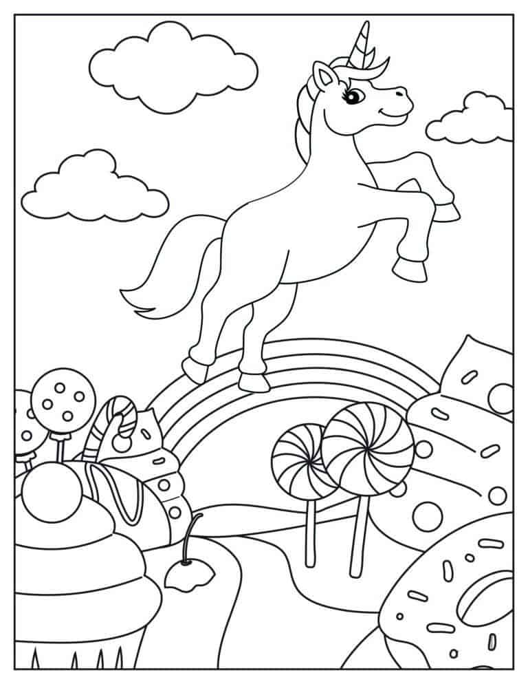 200 Rainbow Coloring Pages: Colorful Creations 116