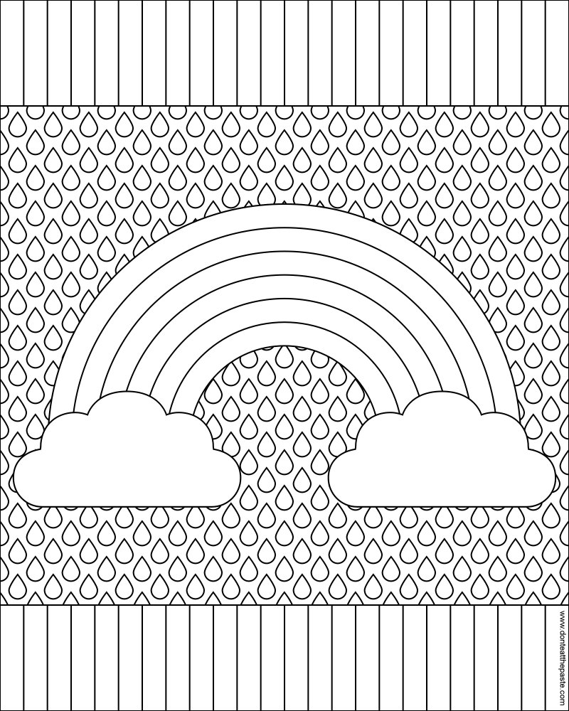 200 Rainbow Coloring Pages: Colorful Creations 121