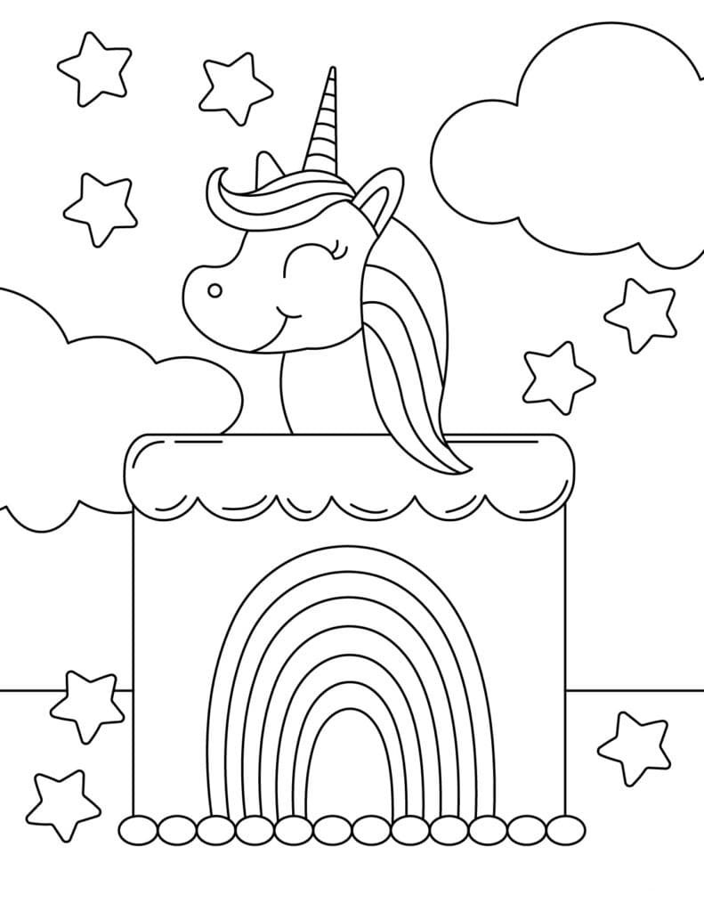 200 Rainbow Coloring Pages: Colorful Creations 125