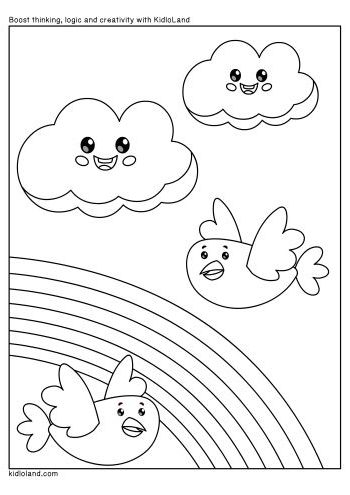 200 Rainbow Coloring Pages: Colorful Creations 13