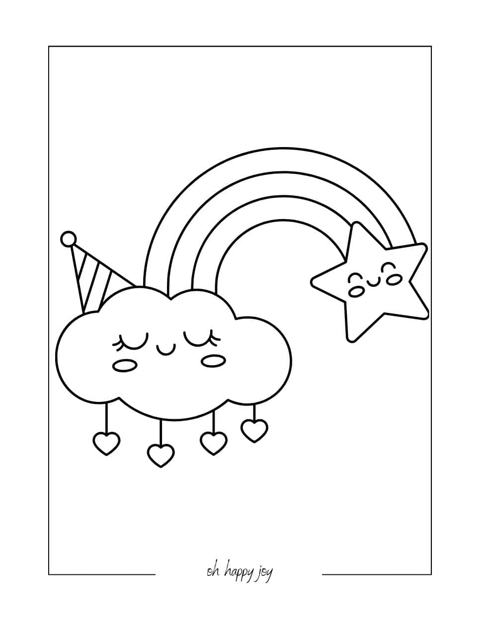 200 Rainbow Coloring Pages: Colorful Creations 145