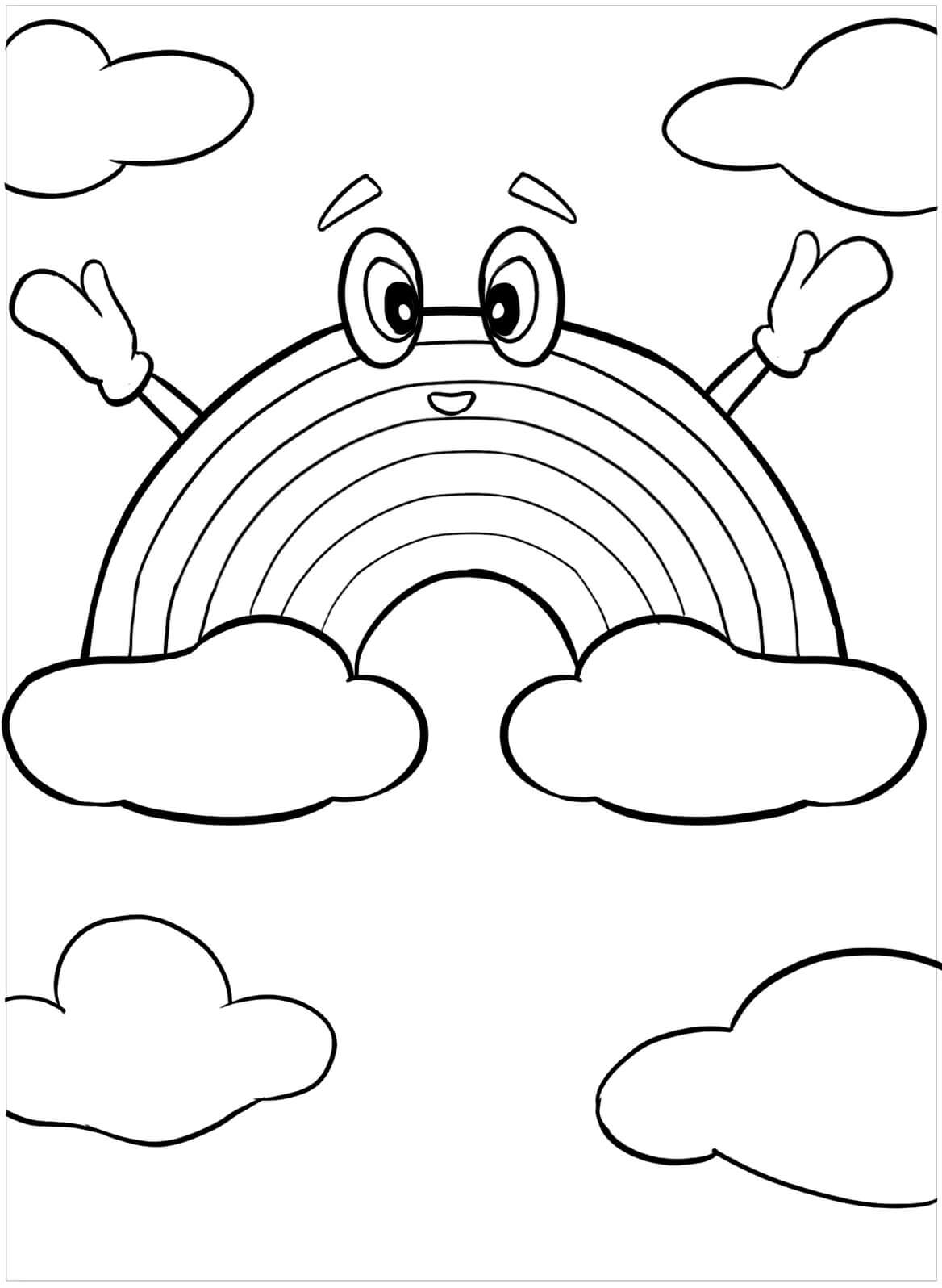 200 Rainbow Coloring Pages: Colorful Creations 161