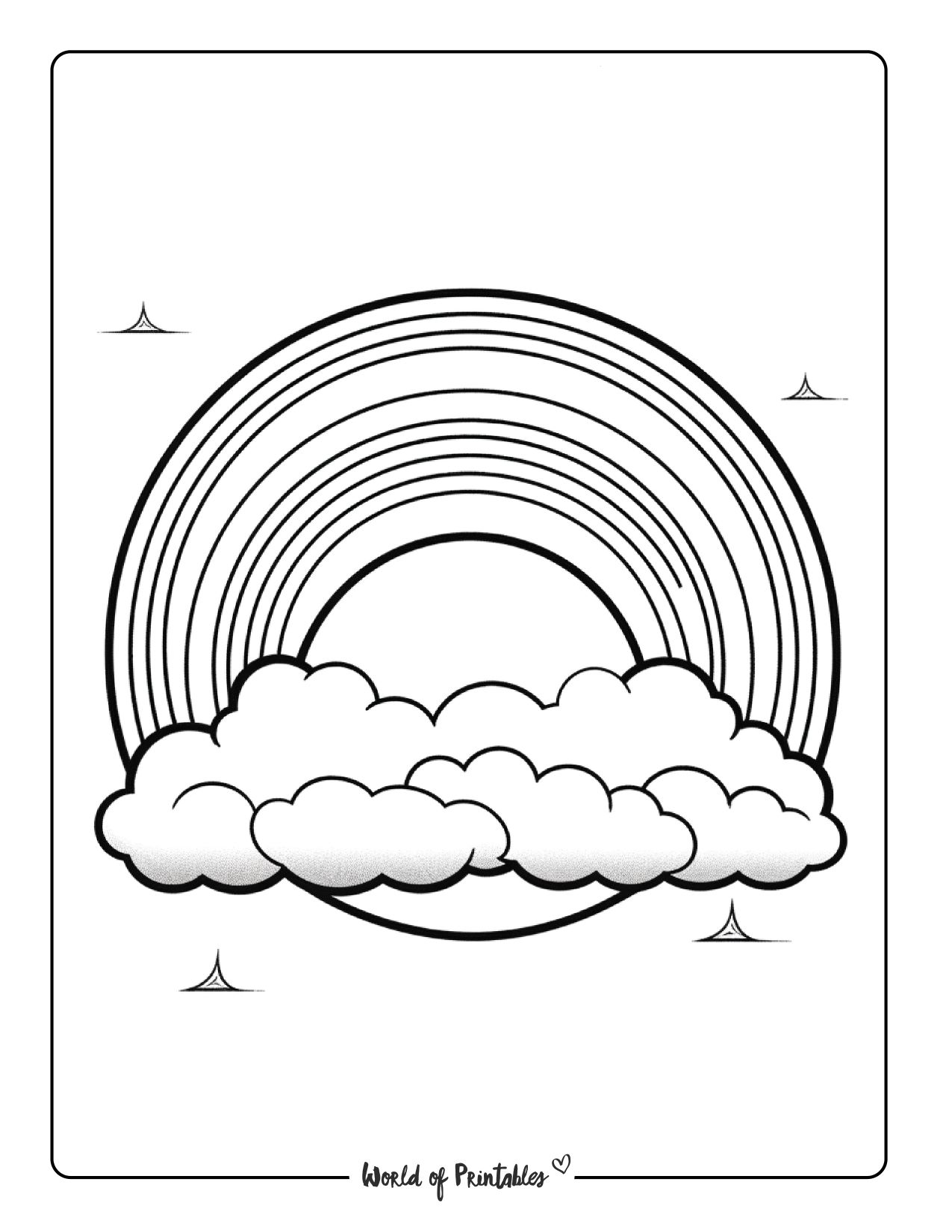 200 Rainbow Coloring Pages: Colorful Creations 167