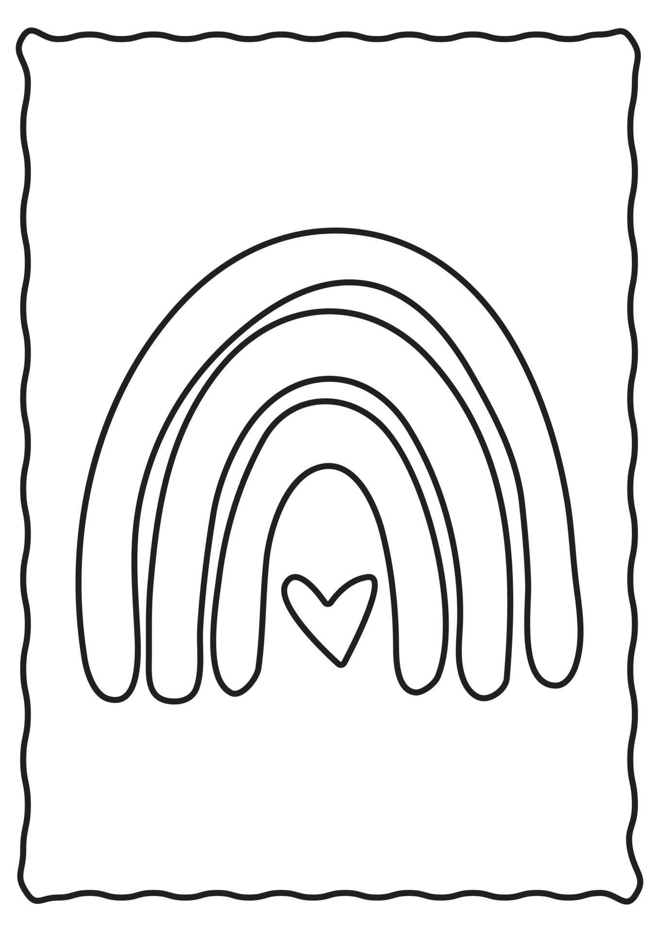 200 Rainbow Coloring Pages: Colorful Creations 174