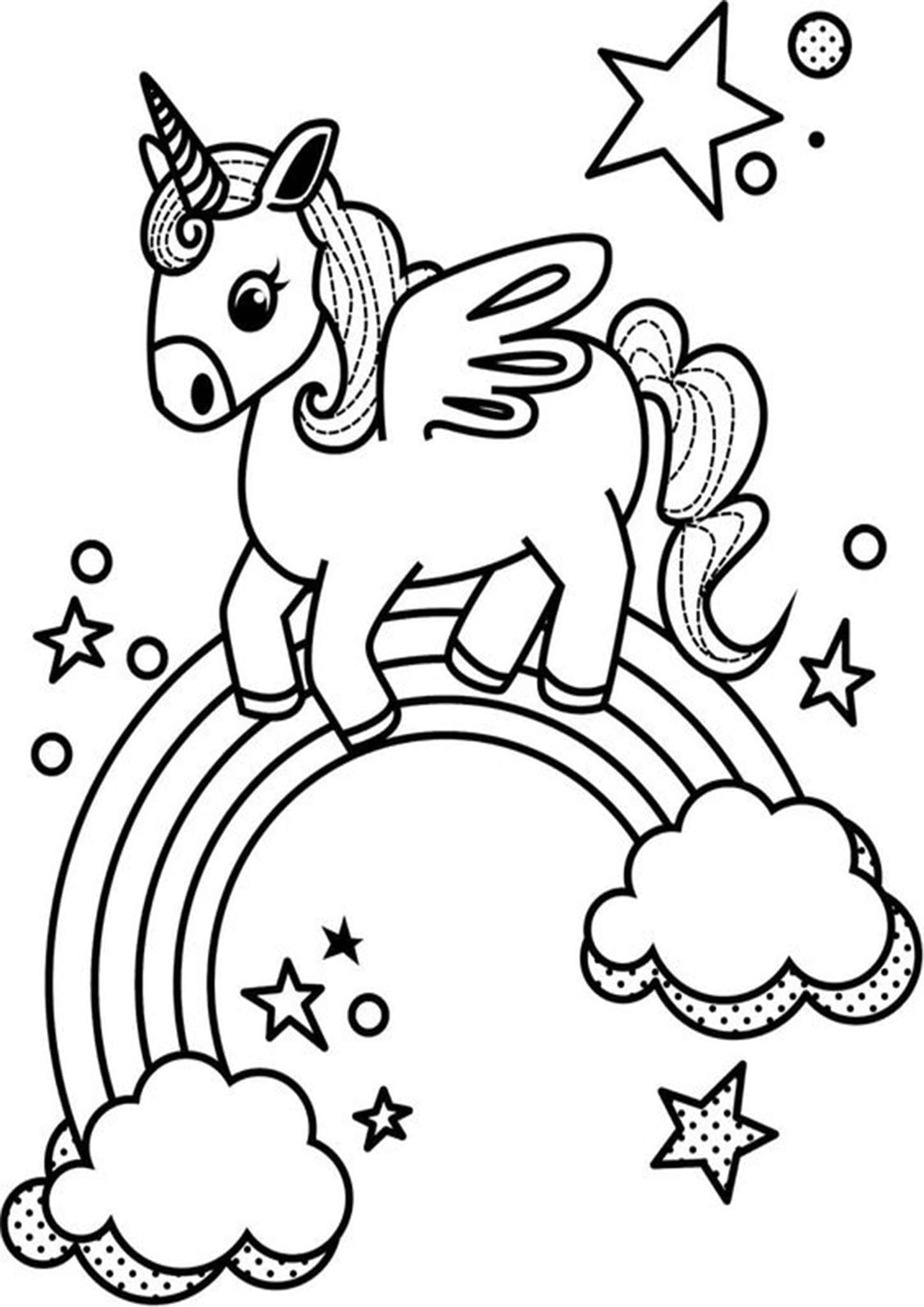 200 Rainbow Coloring Pages: Colorful Creations 178