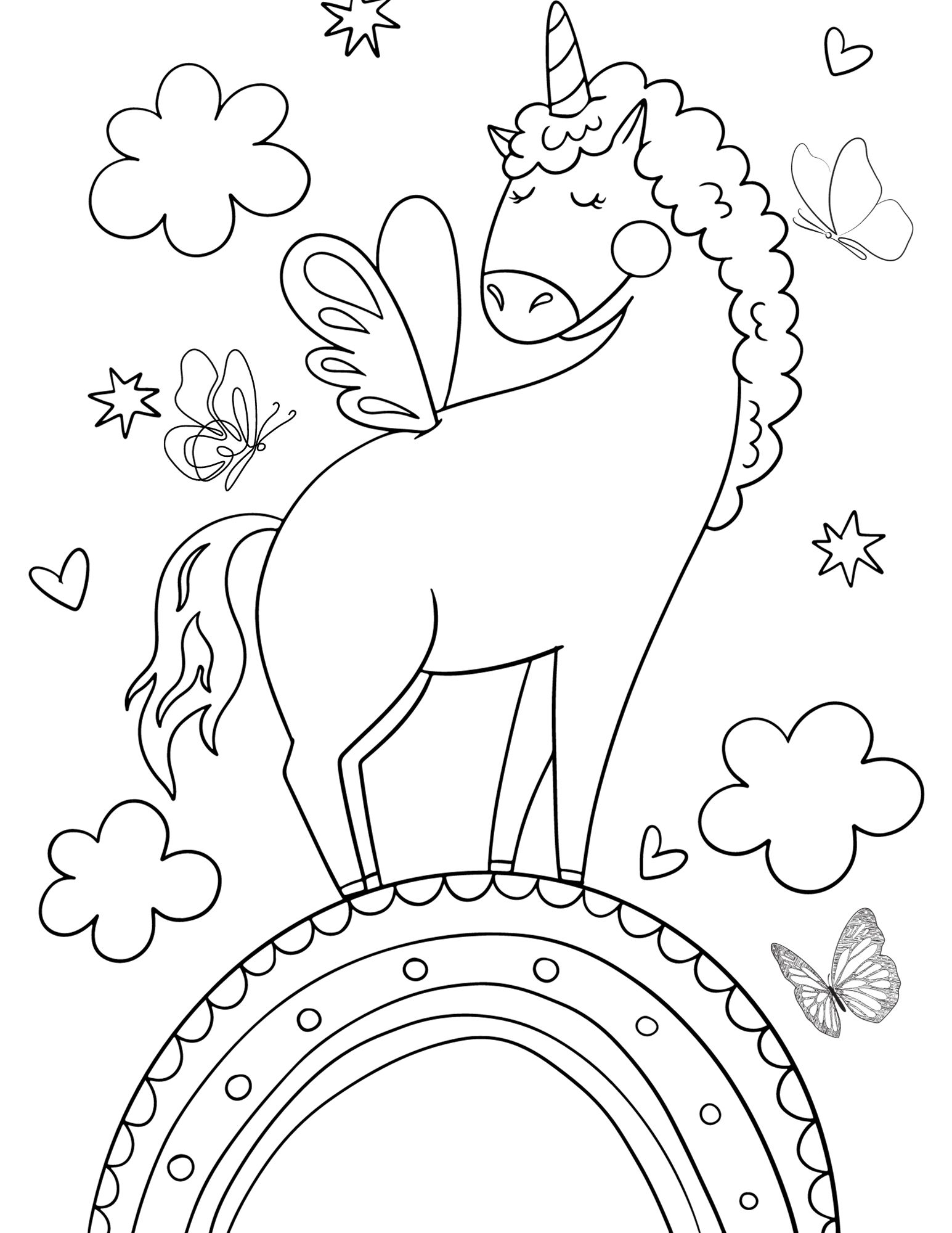 200 Rainbow Coloring Pages: Colorful Creations 182