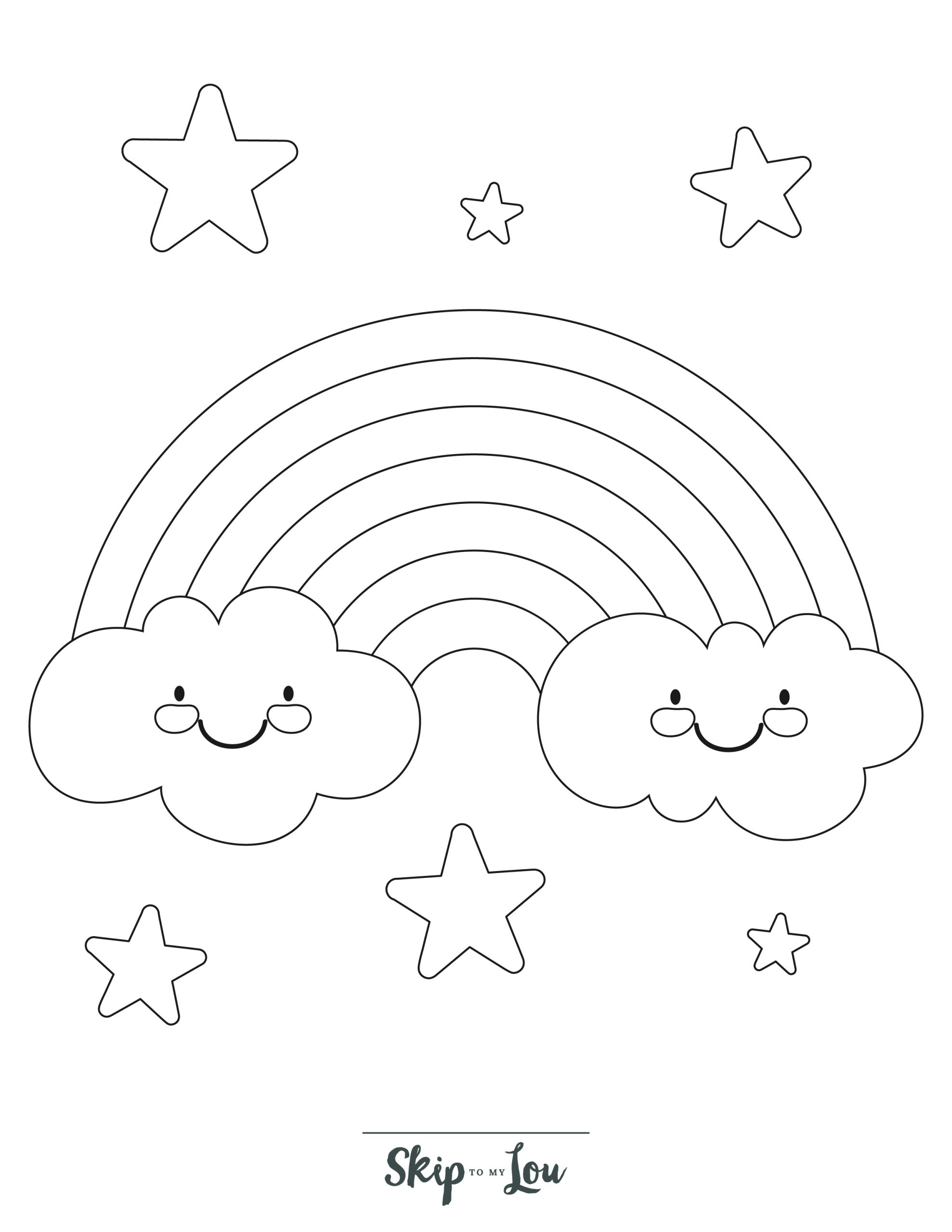 200 Rainbow Coloring Pages: Colorful Creations 192